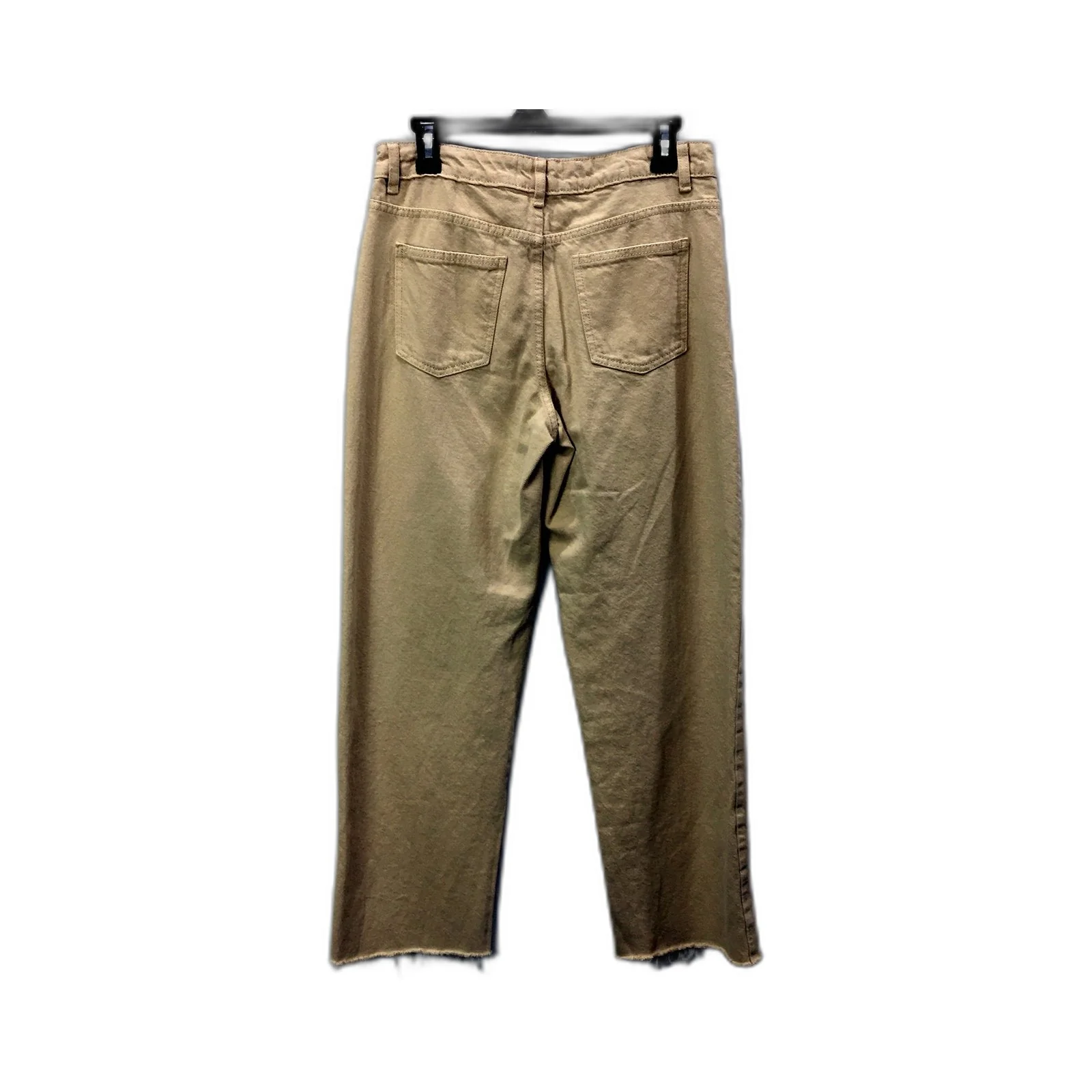 Supre Womens Cropped Jeans Cropped Distressed Beige Jeans - Size 10 - Image 2