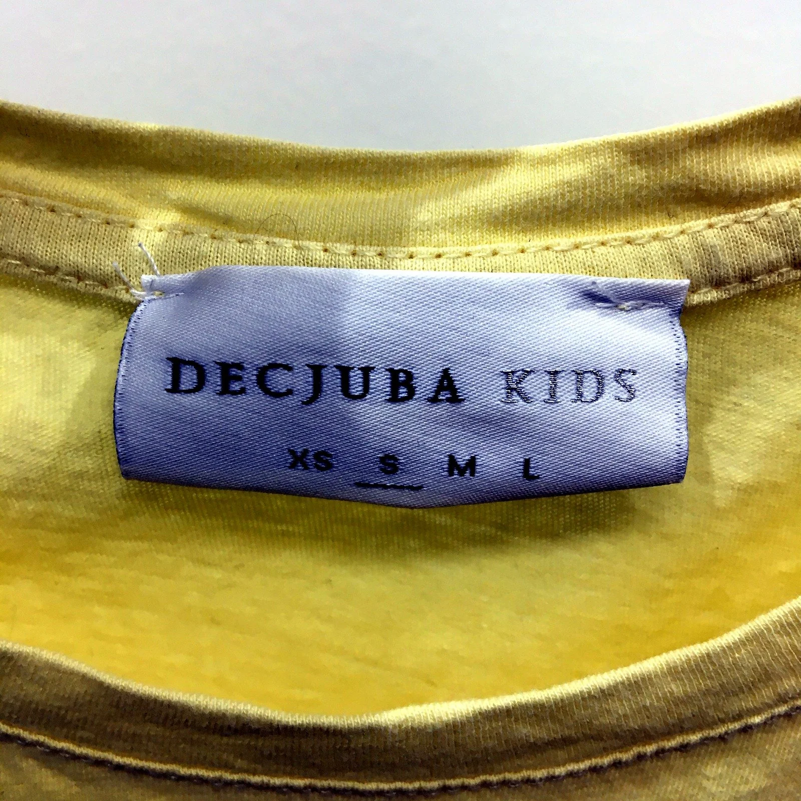 Decjuba Kids Girls Soft Cotton Yellow Graphic T-Shirt for Small Size - Image 3