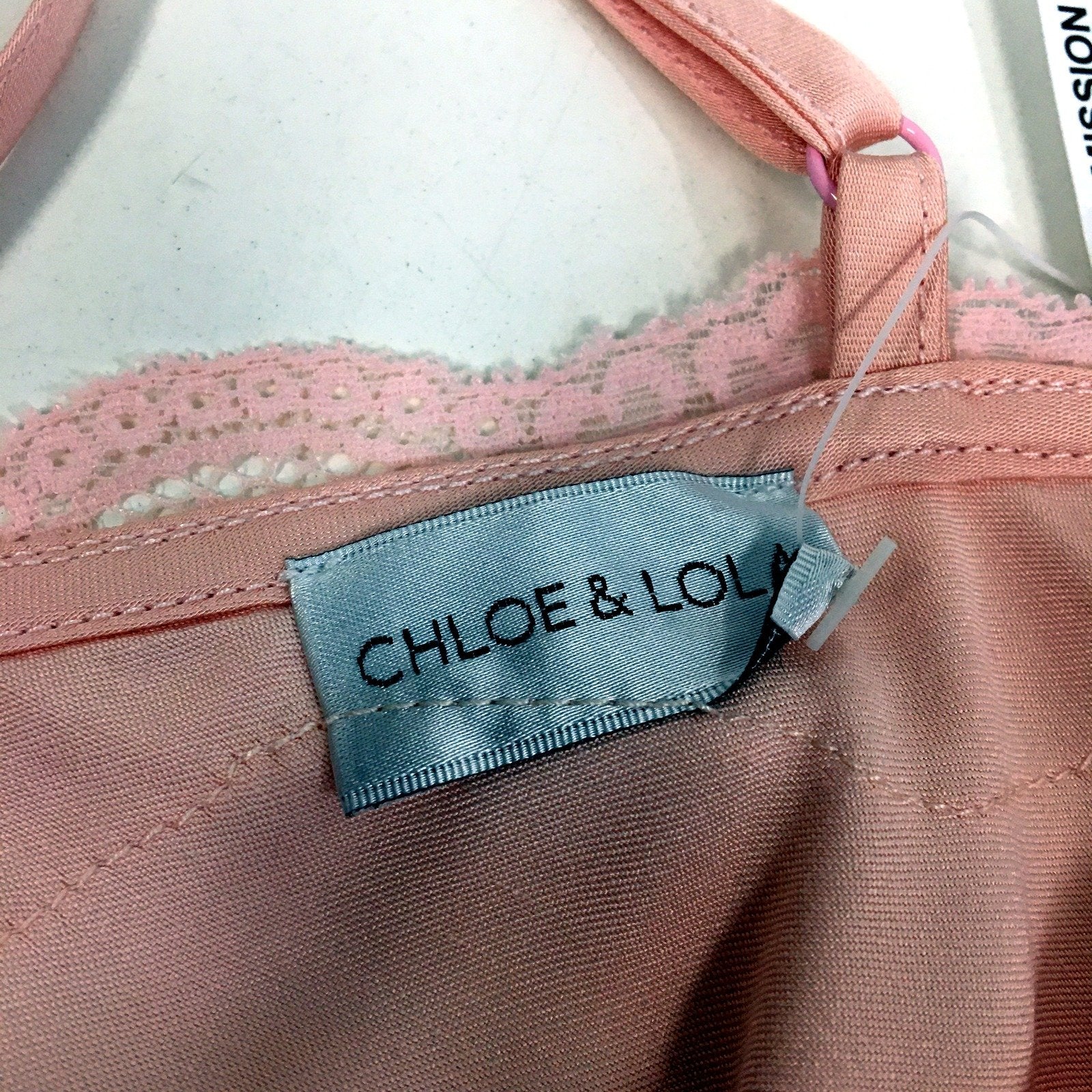 Chloe & Lola Womens Satin Lace Trim Sleep Camisole Nightie Peach Size S NEW - Image 5