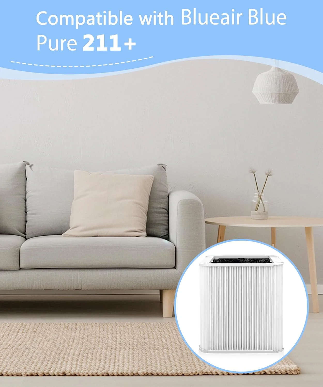 HEPA Replacement Air Purifiers Filter for Blueair Blue Pure 211+ Air NEW - Image 2