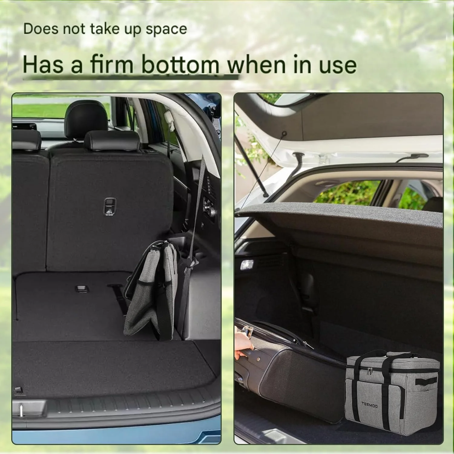 teemoo Large Soft Collapsible Cooler Bag 33L Leakproof, Portable, Grey NEW - Image 7