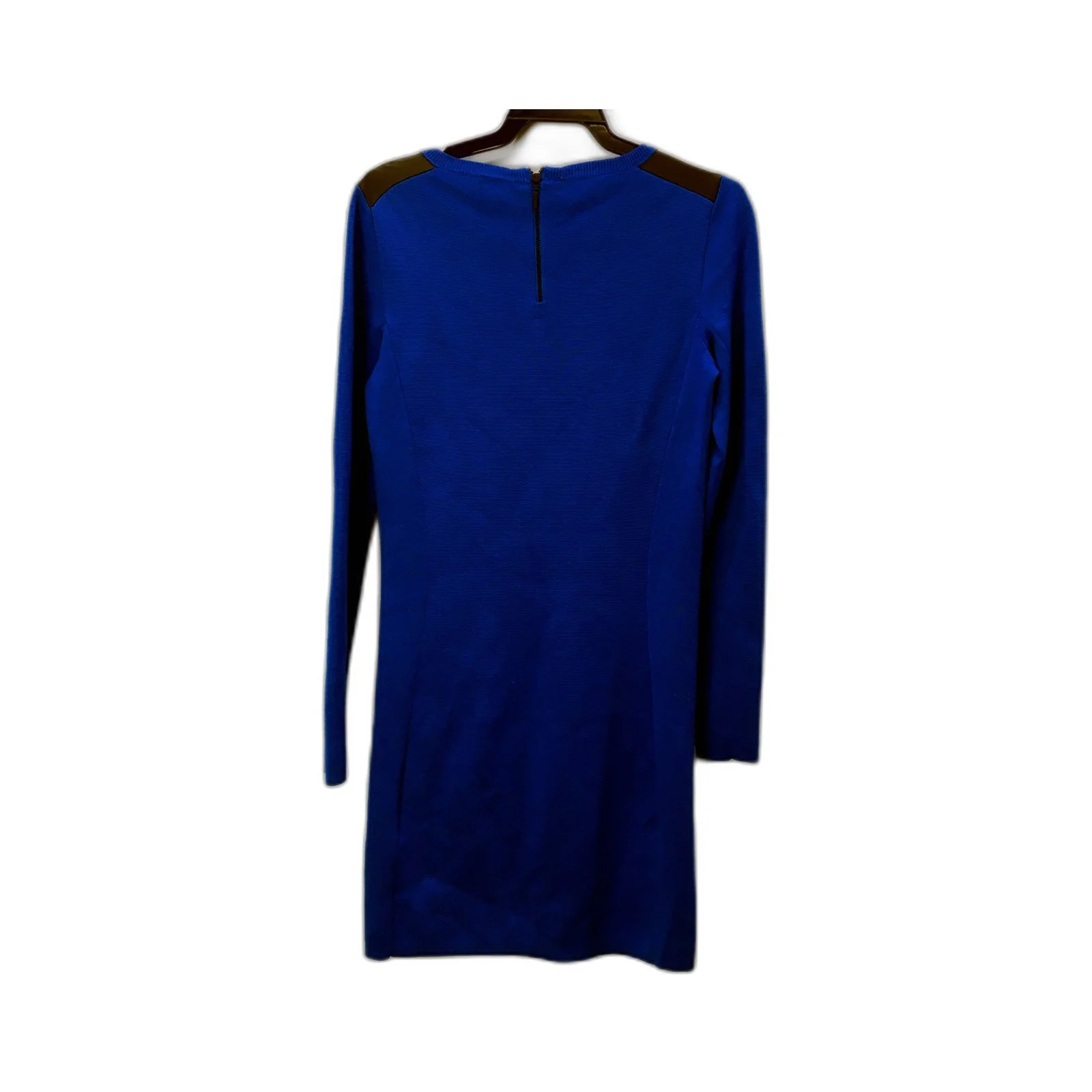 Armani Exchange Womens Blue Long Sleeve Dress Comfortable Knit Top Size Small - Image 2