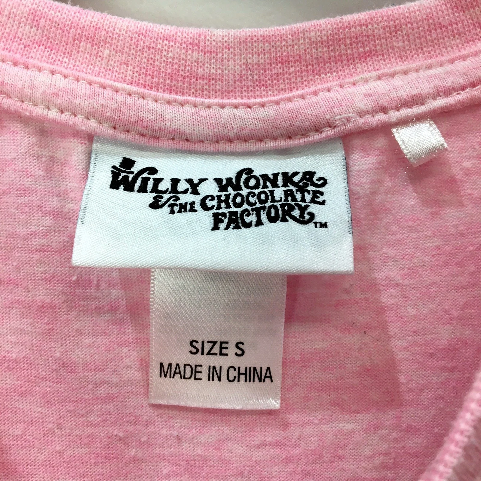 Willy Wonka T-Shirt & the Chocolate Factory Womens Pink Pullover Sweatshirt - Image 4