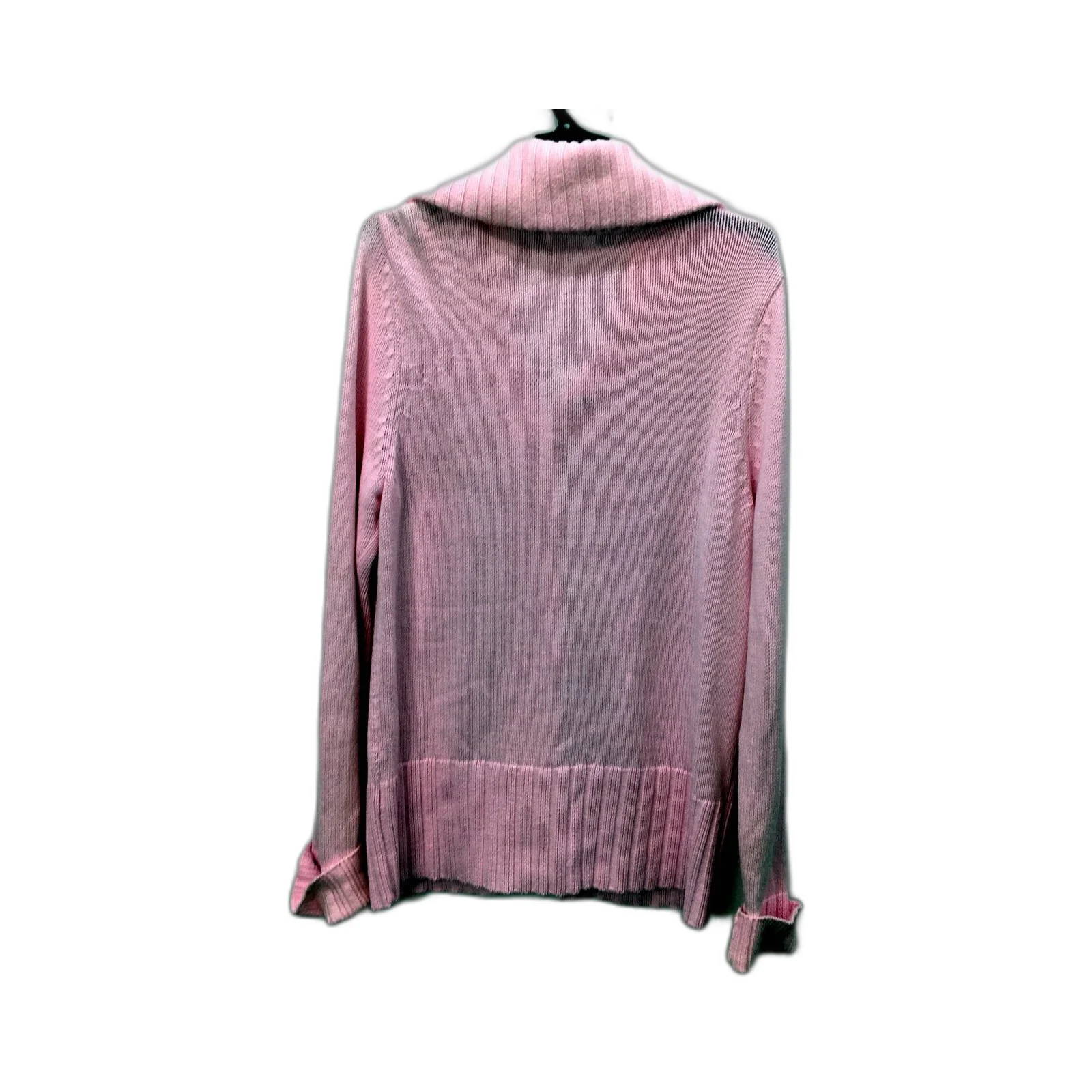 Regatta Womens Ribbed Knit Button-Down Sweater in Soft Pink, Size 16 - Image 2