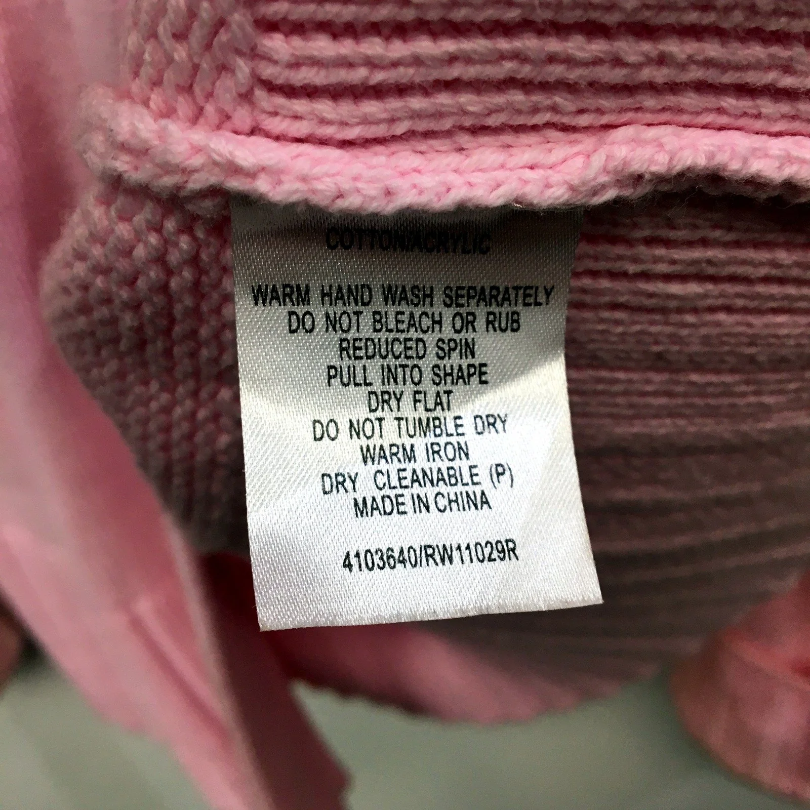 Regatta Womens Ribbed Knit Button-Down Sweater in Soft Pink, Size 16 - Image 5