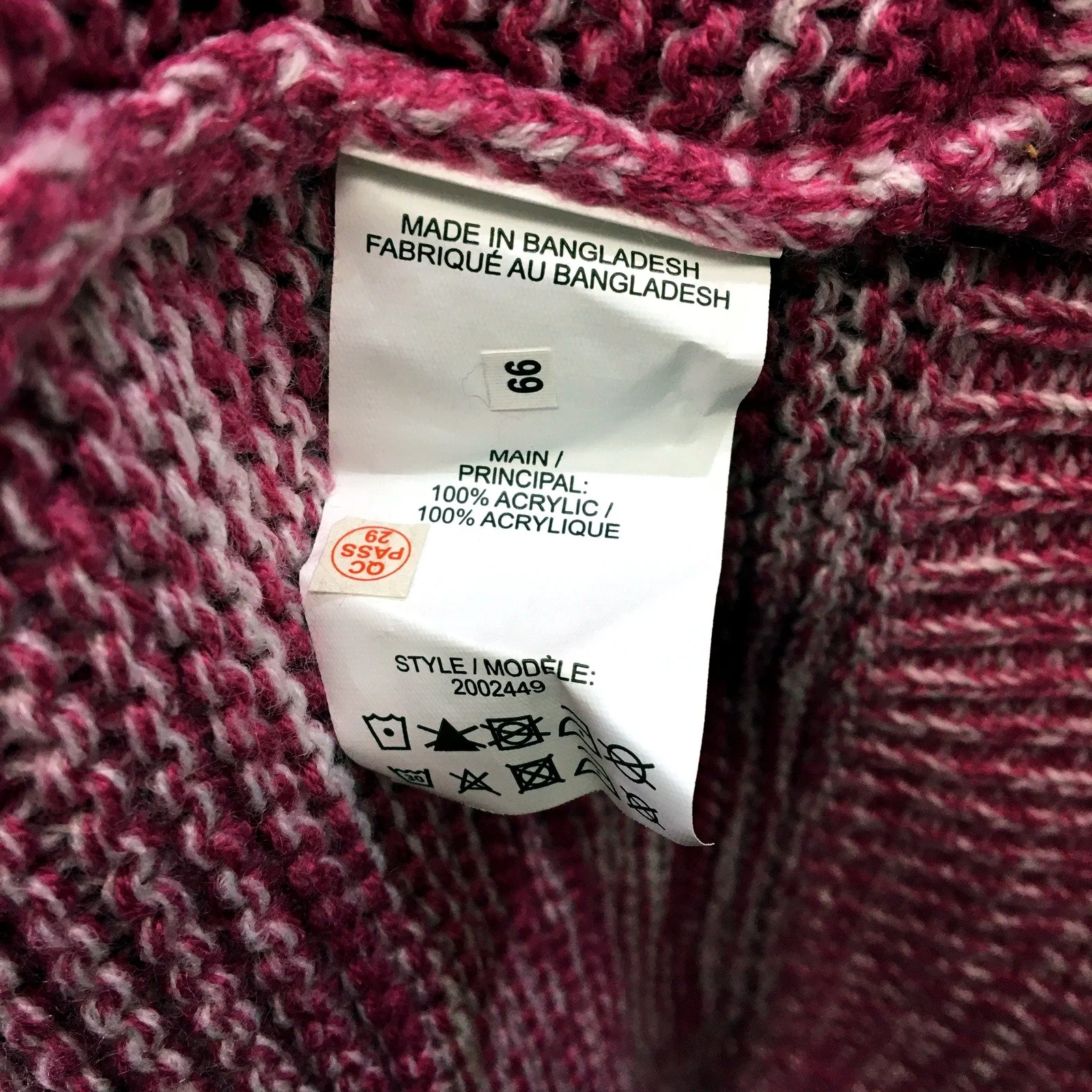Millers Womens Striped Open Front Cardigan Sweater Pink Gray Loose Fit Size XXL - Image 6