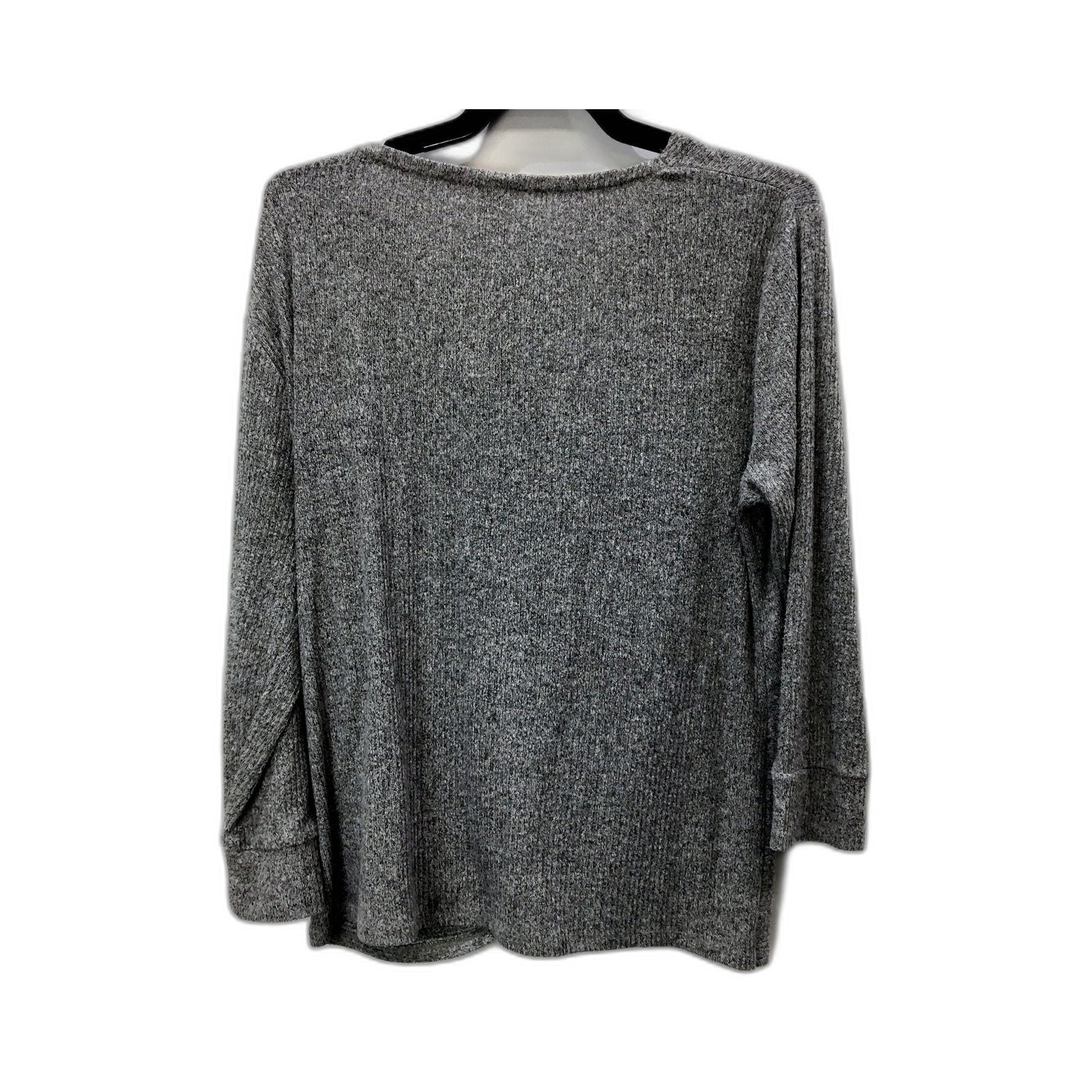 Bras N Things Womens Gray Pullover Sweatshirt Twisted Knot Design Size 12 - Image 2
