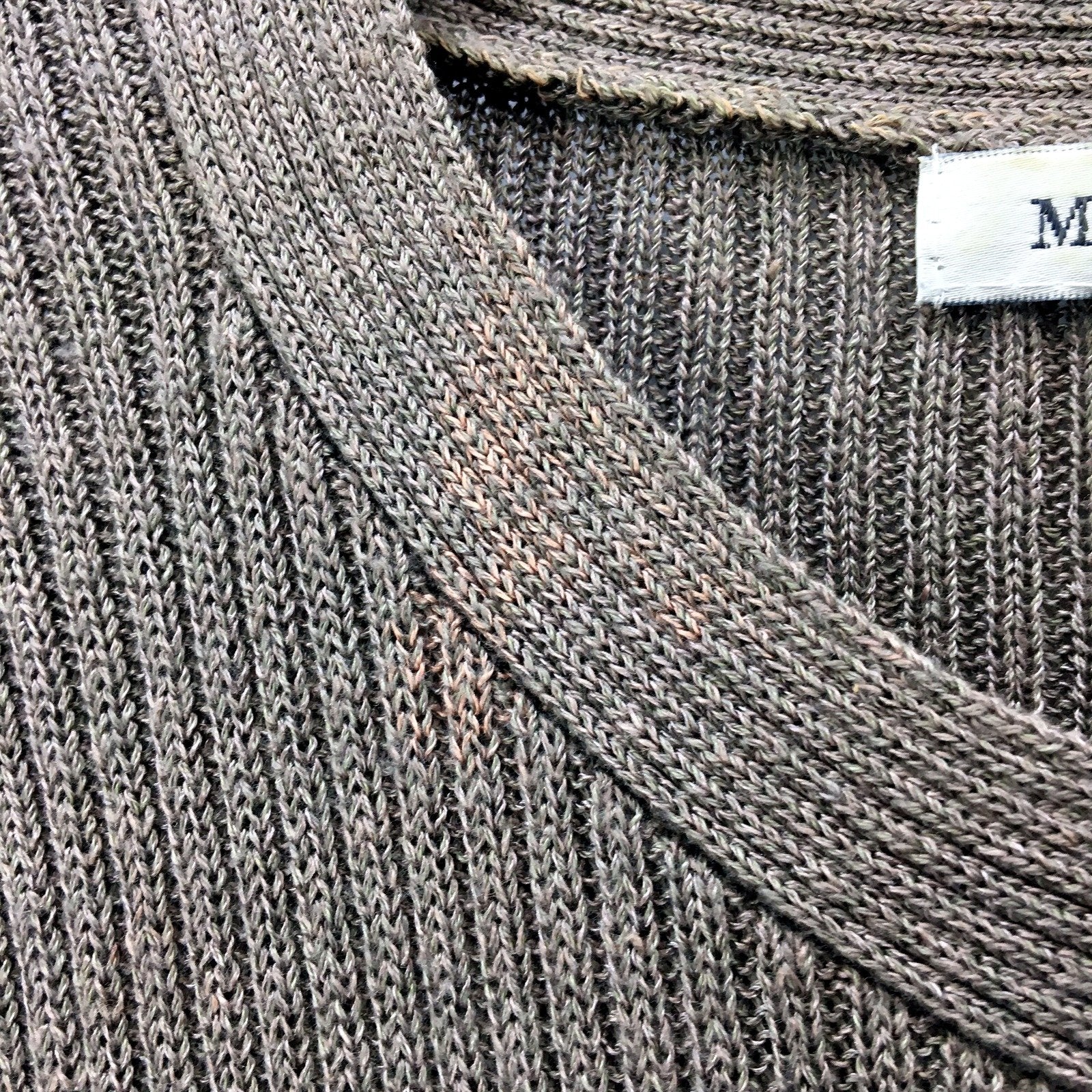 Meredith Womens Oversized Knit Pullover Sweater in Brown, Size XL - Image 6