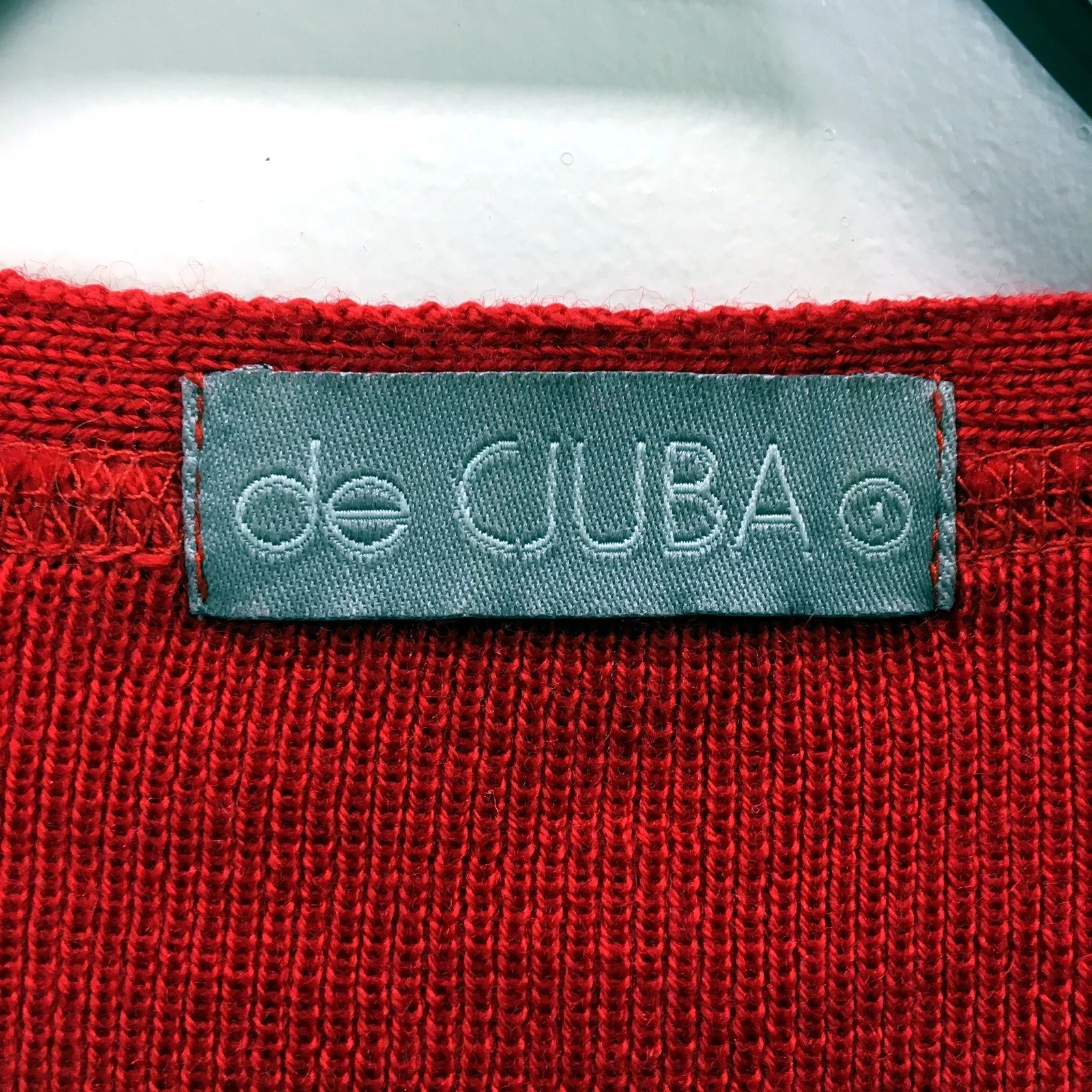de Cuba Womens Red Button-Down Cardigan Sweater Size 1 - Image 5