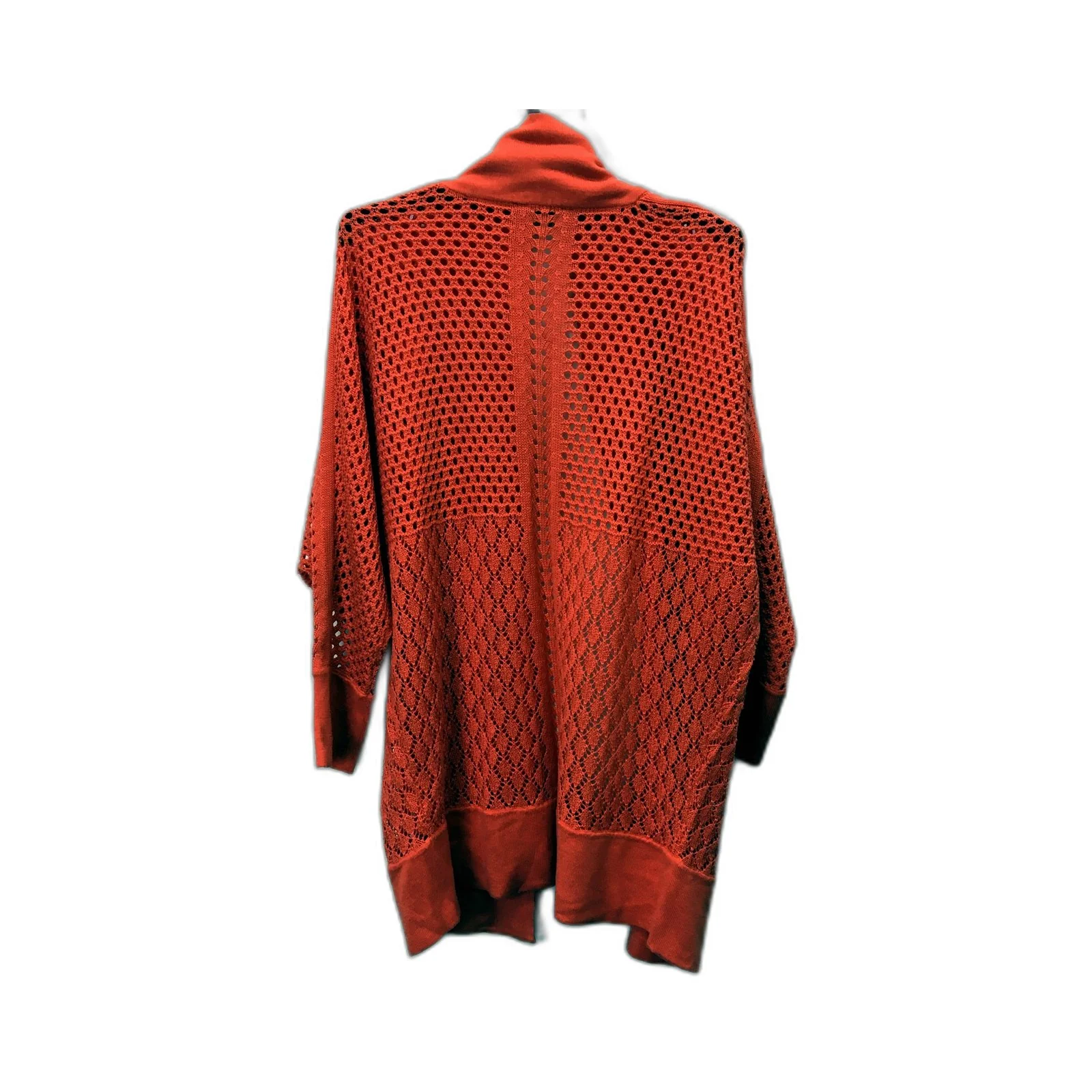 Noni B Womens Knit Cardigan - Red Open Front Lightweight Sweater Size S - Image 2