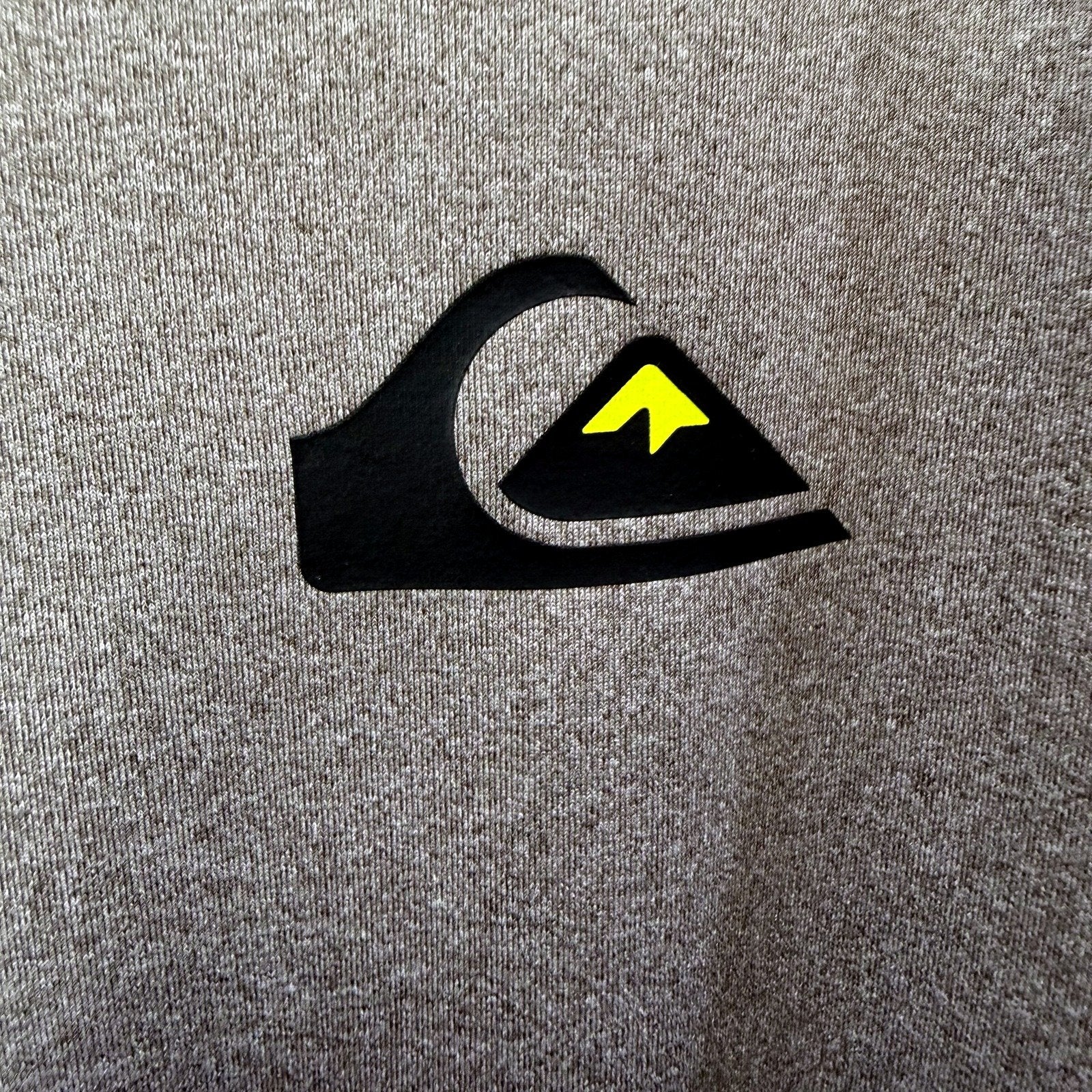 Quiksilver Mens Pullover Sweatshirt Gray Nylon Mountain Graphic Logo Size M - Image 4