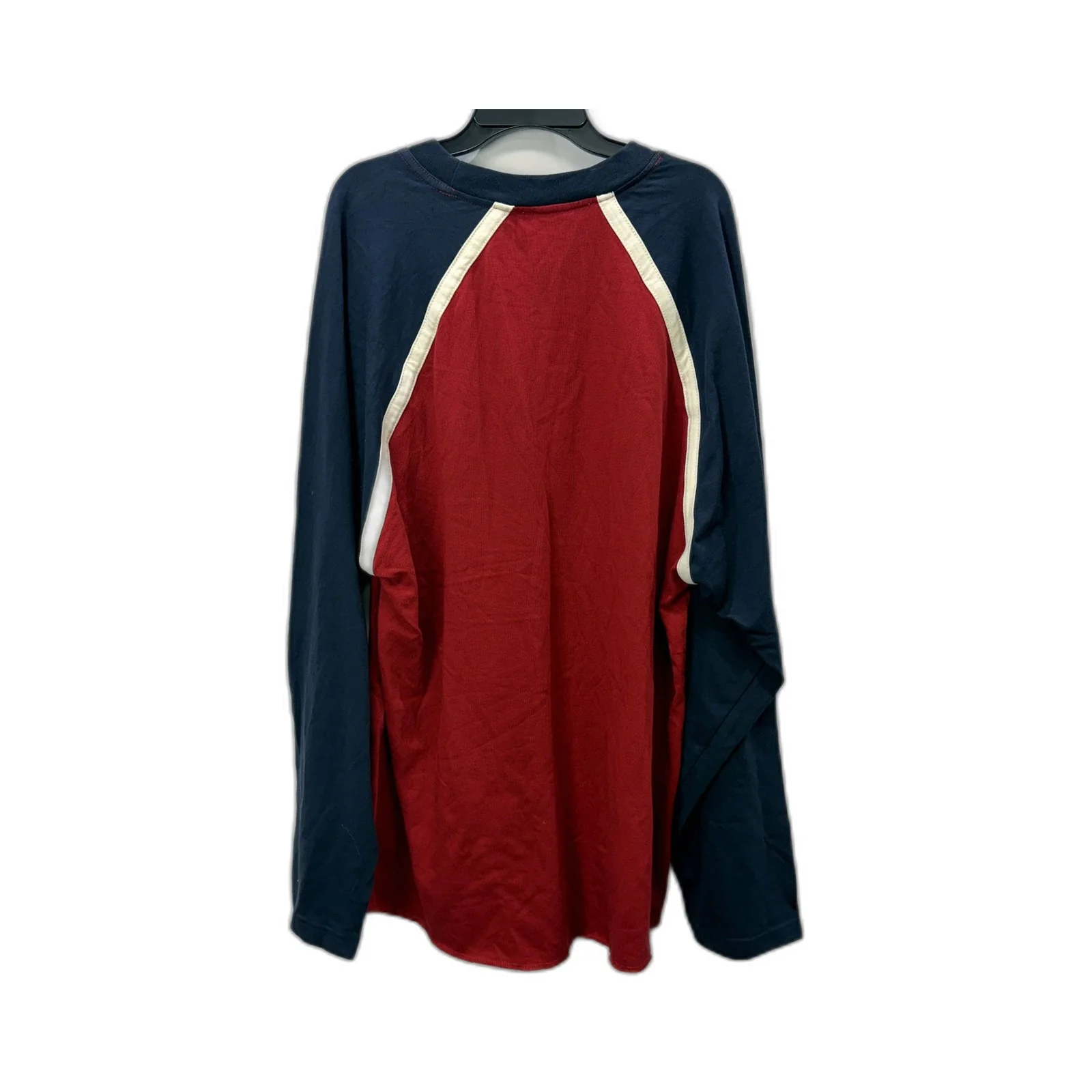 Kalson Mens Pullover Sweatshirt in Red and Navy Blue, 100% Cotton, XL NEW - Image 2