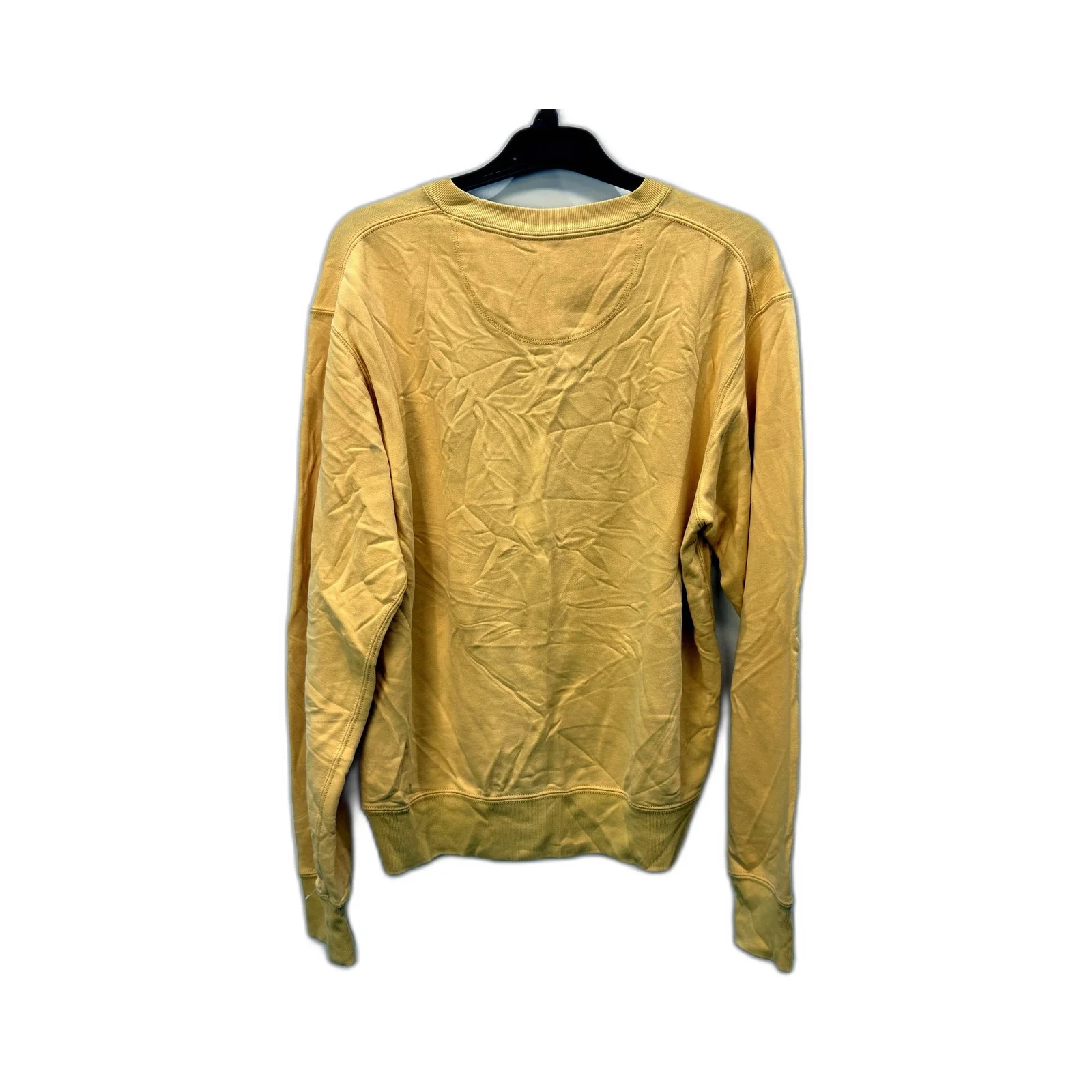 Uniqlo Womens Yellow Pullover Sweatshirt Comfortable Casual Cotton Blend XS - Image 2