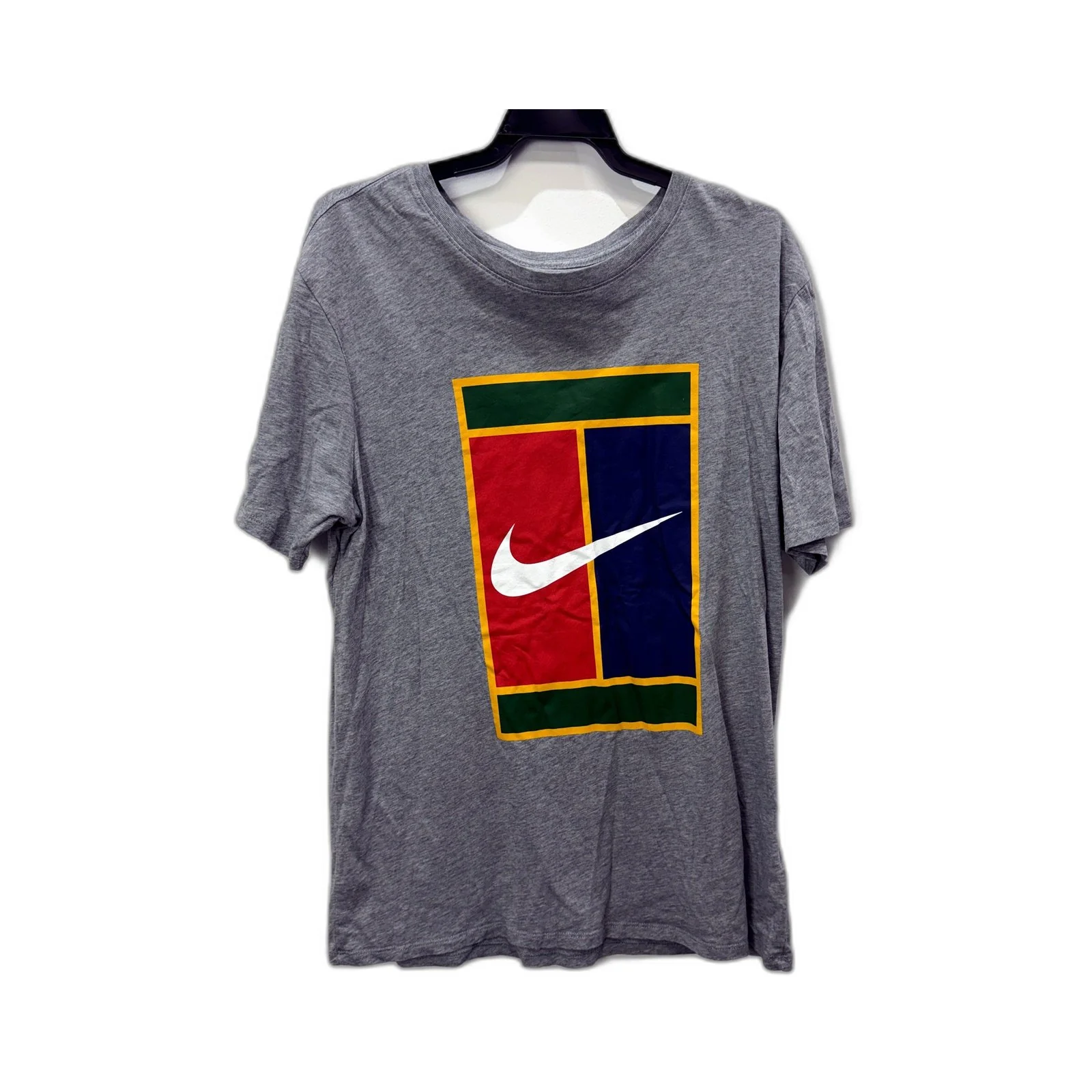 Nike Mens Gray Pullover Sweatshirt - Comfortable Cotton Size L