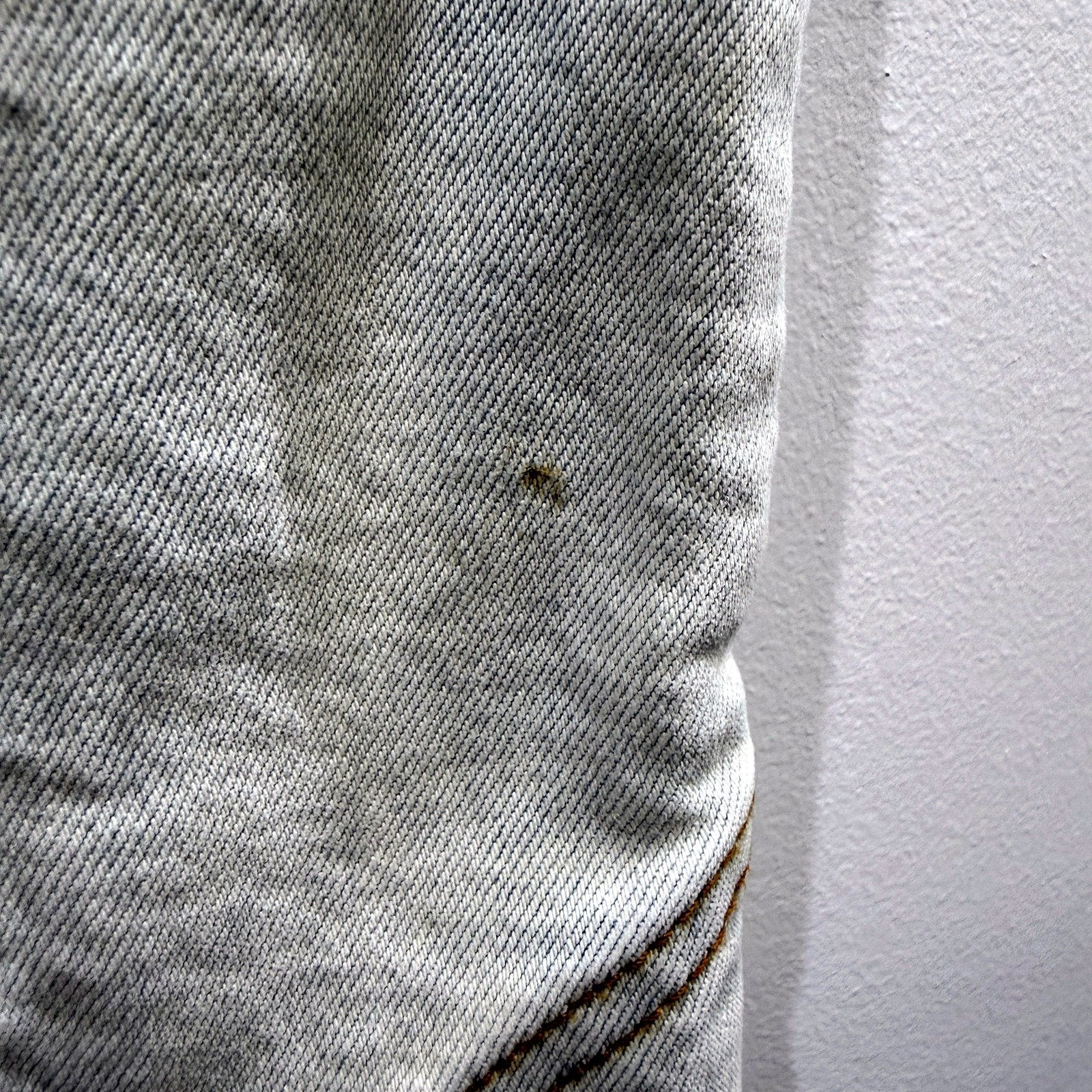 Aje Womens Denim Mini Skirt Light Blue Frayed Hem Button Front Size 10 - Image 3