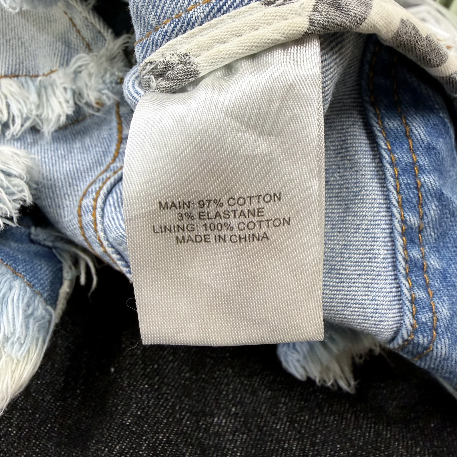 Aje Womens Denim Mini Skirt Light Blue Frayed Hem Button Front Size 10 - Image 7