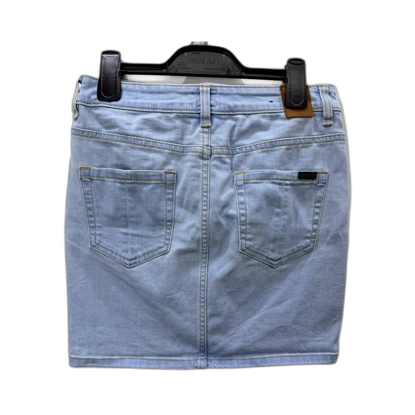 Rip Curl Womens Light Blue Denim Skirt for Casual Wear, Size 8 - Image 2