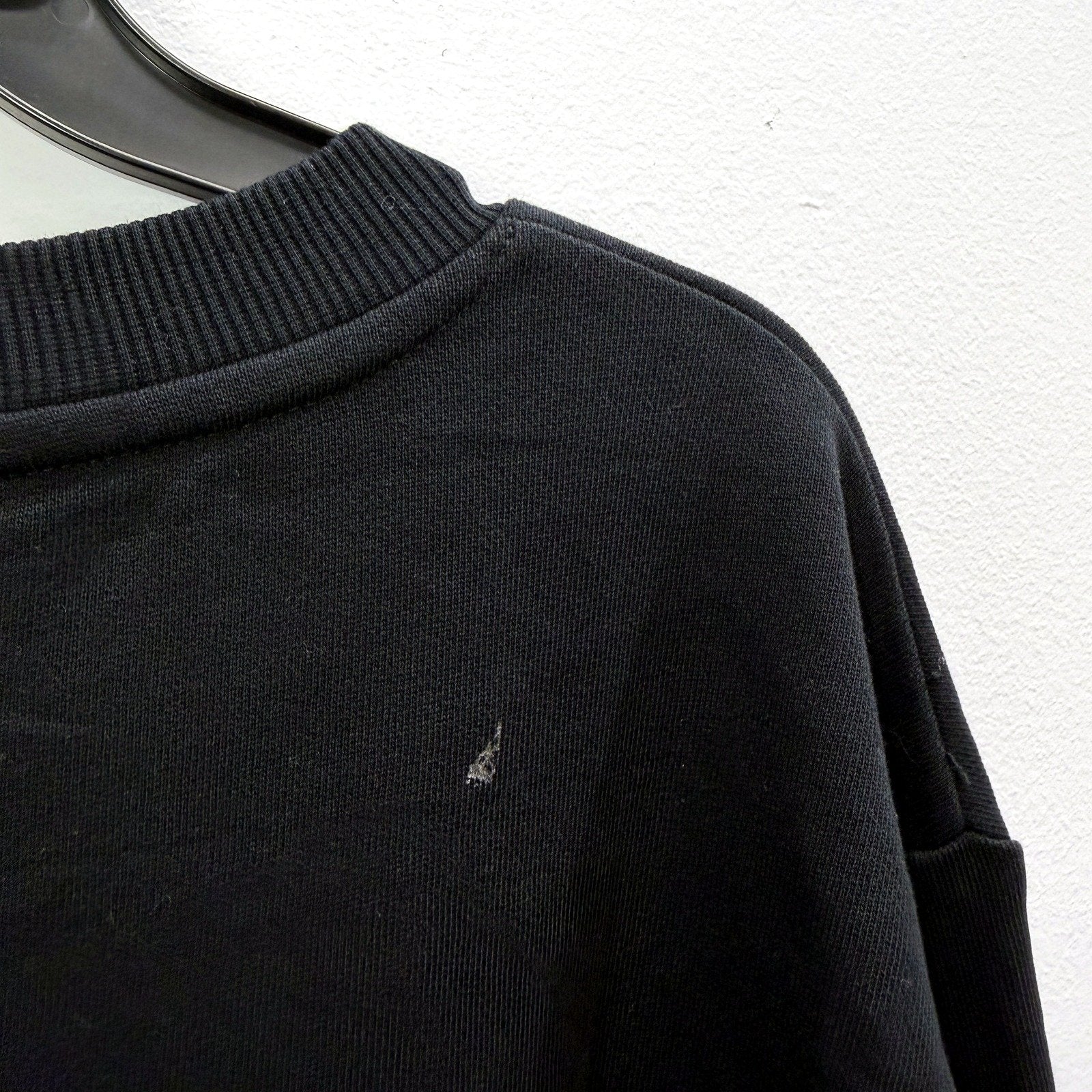 Champion Mens Pullover Sweatshirt Black Crew Neck Cotton Blend Size XL NEW - Image 4