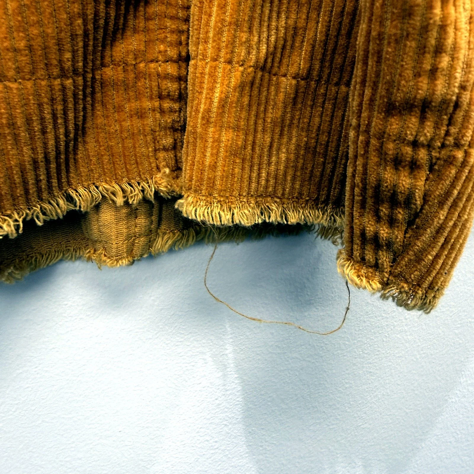 Zara Mens Corduroy Jacket in Mustard Yellow, Size Small - Image 3