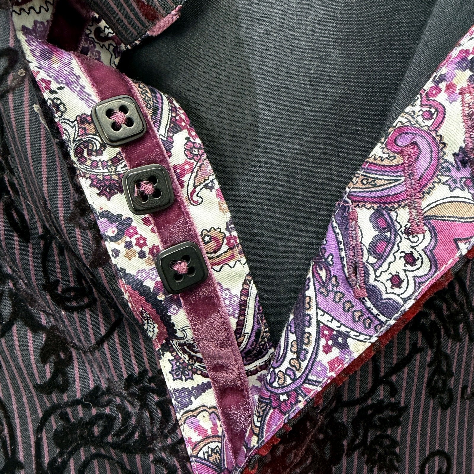 Pure Blakk Mens Slim Fit Button-Down Shirt Floral Print Multi Color Size 2XL - Image 5