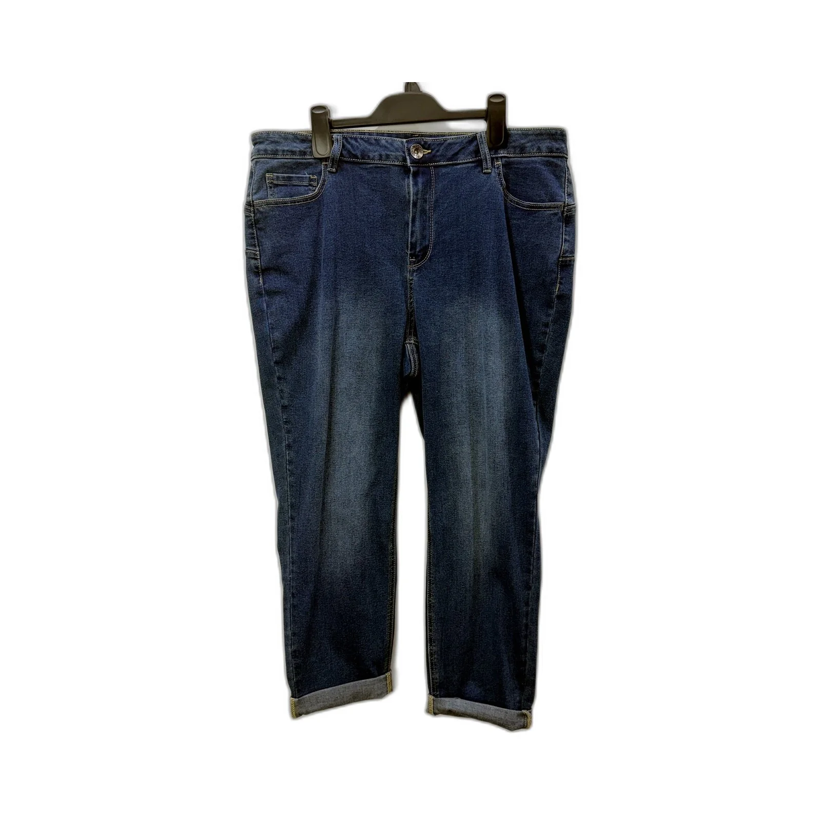 Regatta Wardrobe Womens Dark Denim Staple Pants Recycled Cotton Size 16 NEW