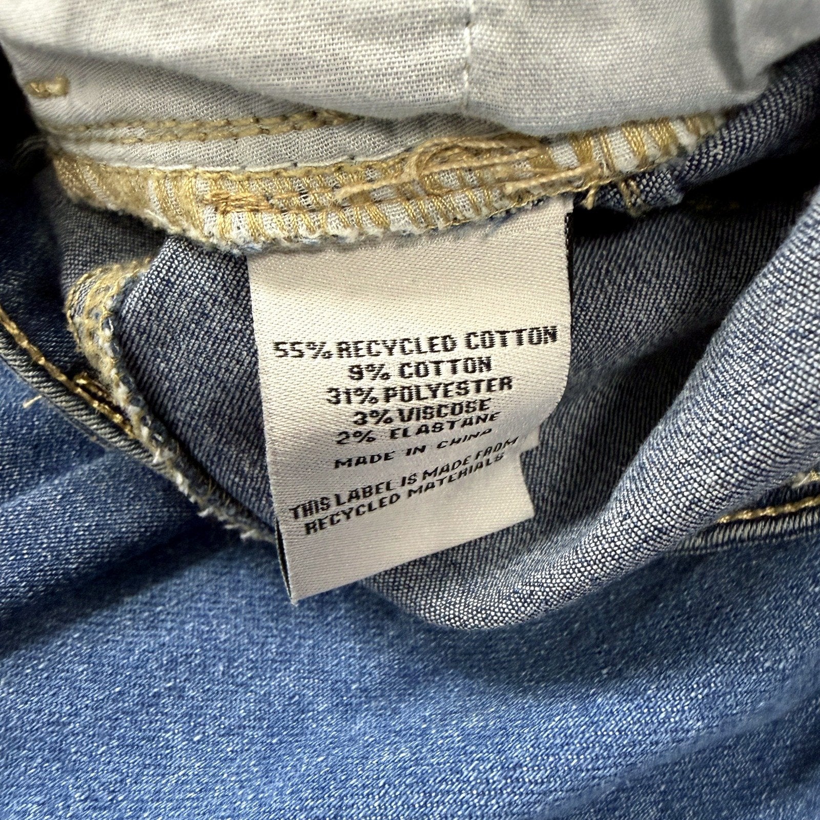 Regatta Wardrobe Womens Dark Denim Staple Pants Recycled Cotton Size 16 NEW - Image 3