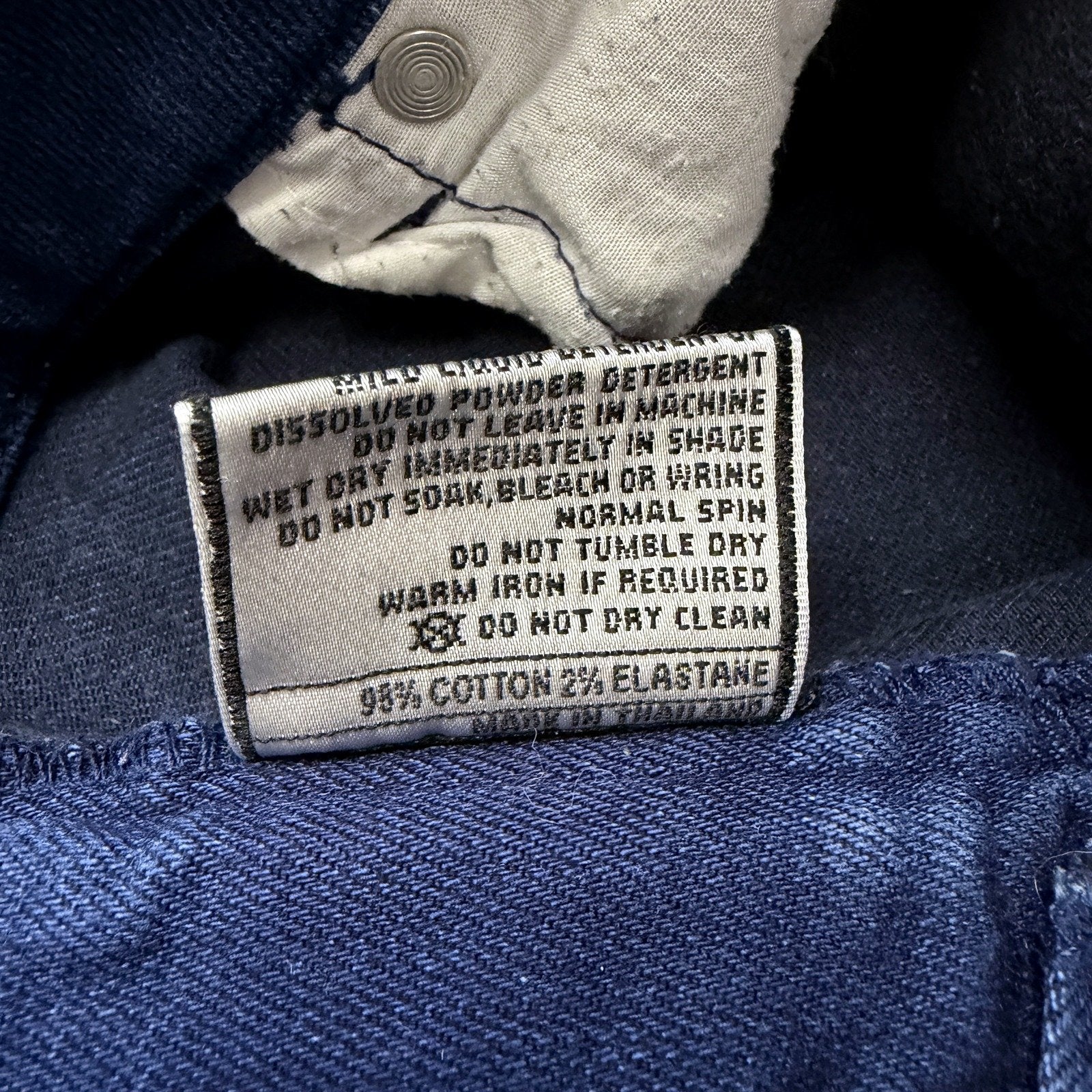 Lee Womens Dark Blue Denim Short Jeans for Petite Sizes 14 Size 14 Short - Image 4