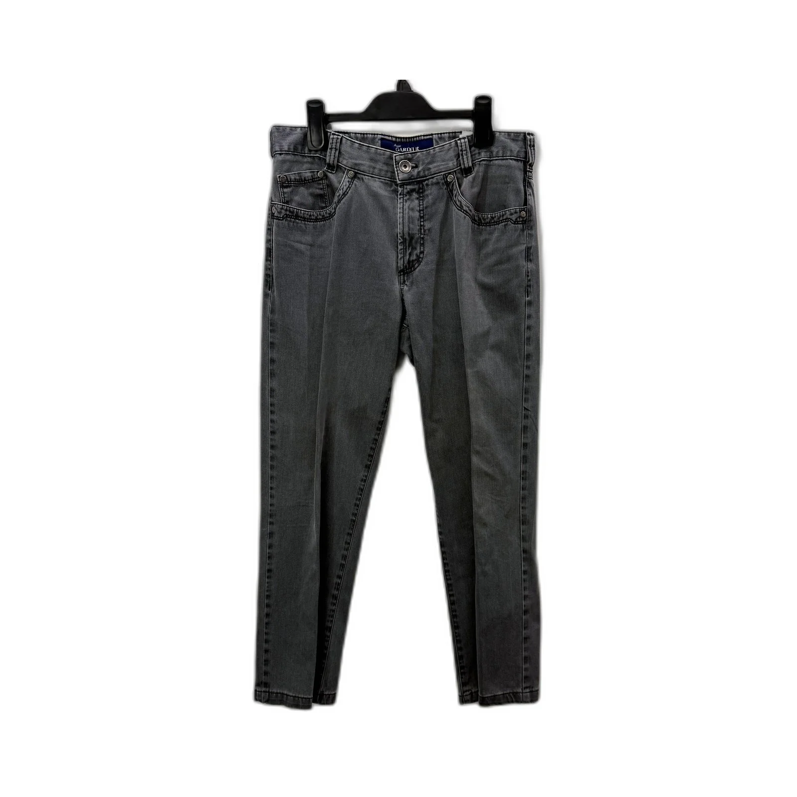 Atelier Gardeur Mens Gray Regular Fit 5-Pocket Cotton Jeans Size 32/32