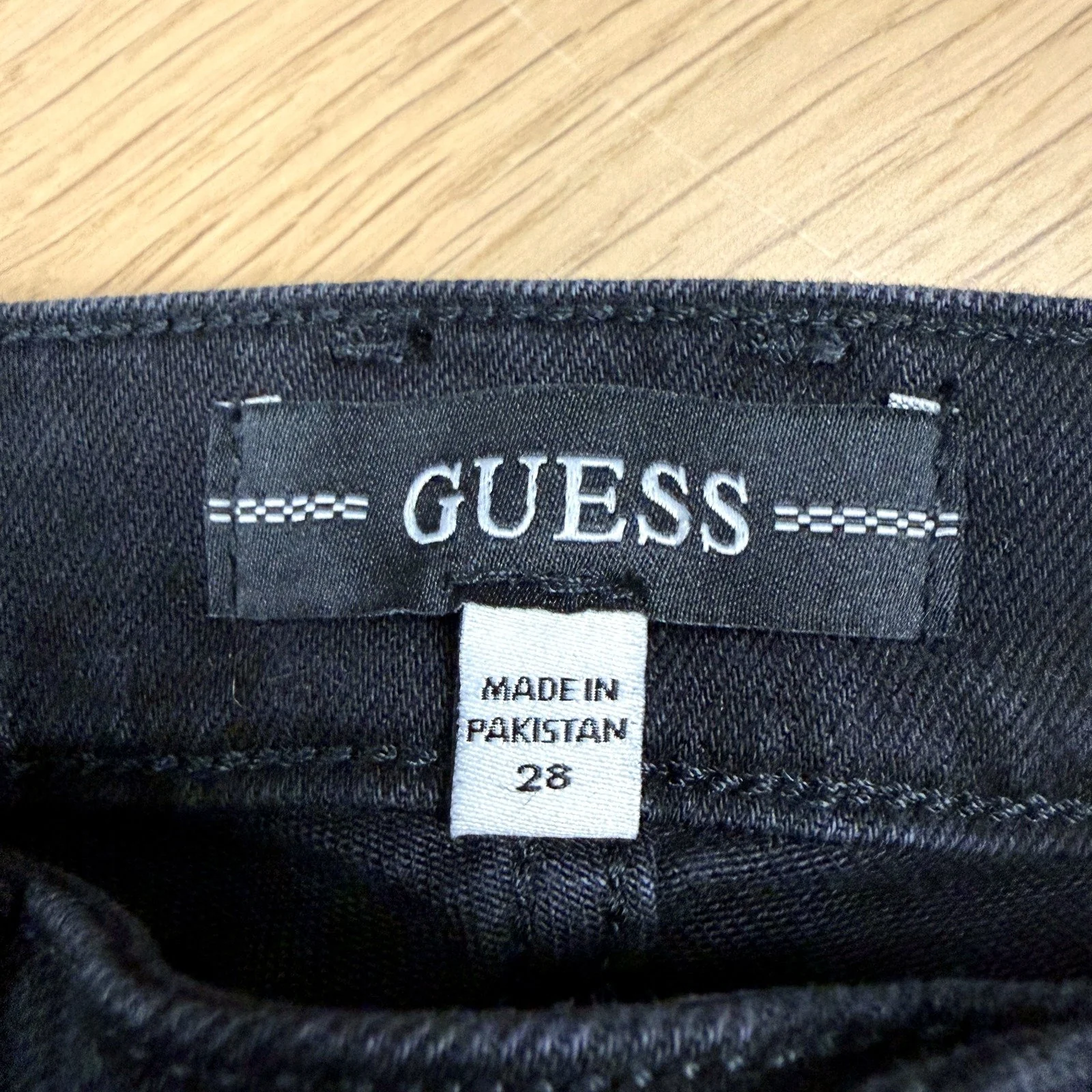 Guess Womens Skinny Mid Rise Black Cotton Denim Jeans Size 28 NEW - Image 6