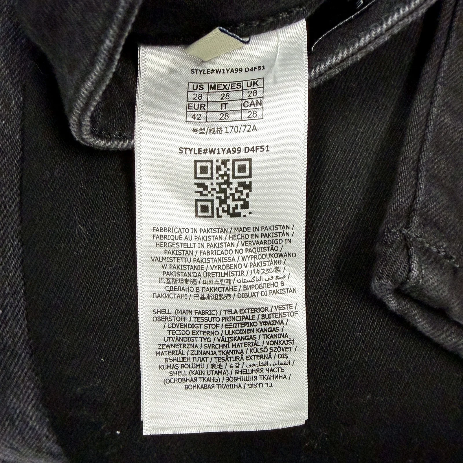 Guess Womens Skinny Mid Rise Black Cotton Denim Jeans Size 28 NEW - Image 7