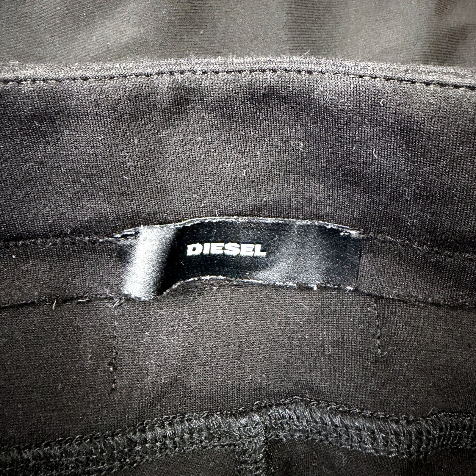 Diesel Womens Black Skinny Stretch Pants Rayon Viscose Nylon Size 26 - Image 6