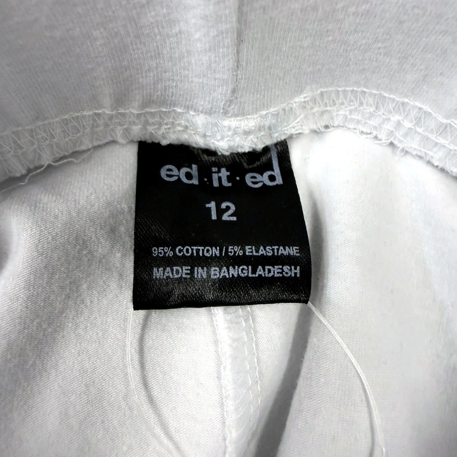ed.it.ed Womens Comfortable White Leggings with Elastic Waist, Size 12 - Image 4