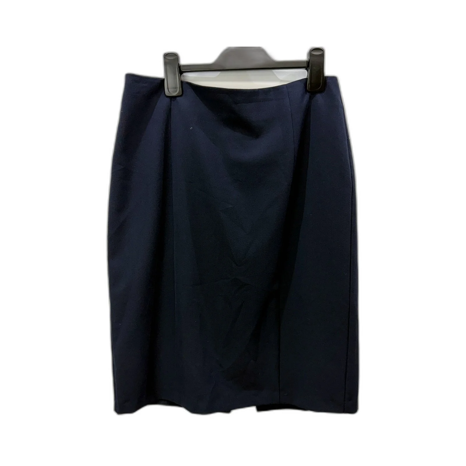 Basque Womens Midi Pencil Skirt Navy Formal Office Work Knee Length Size 12