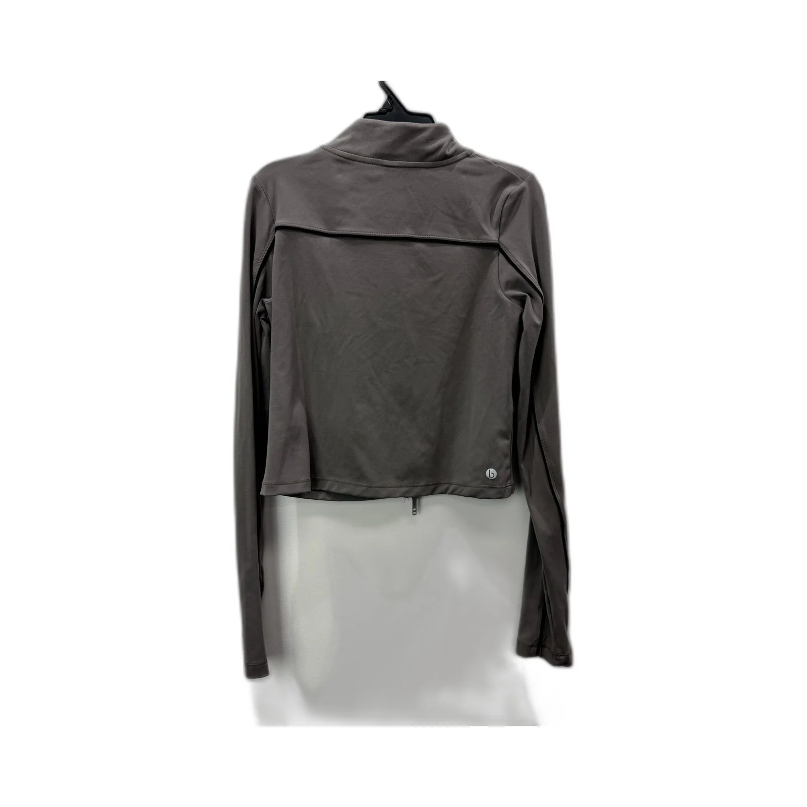 Cotton On Womens Gray Zip-Up Cropped Sweatshirt Oversized Casual Comfortable - Image 2