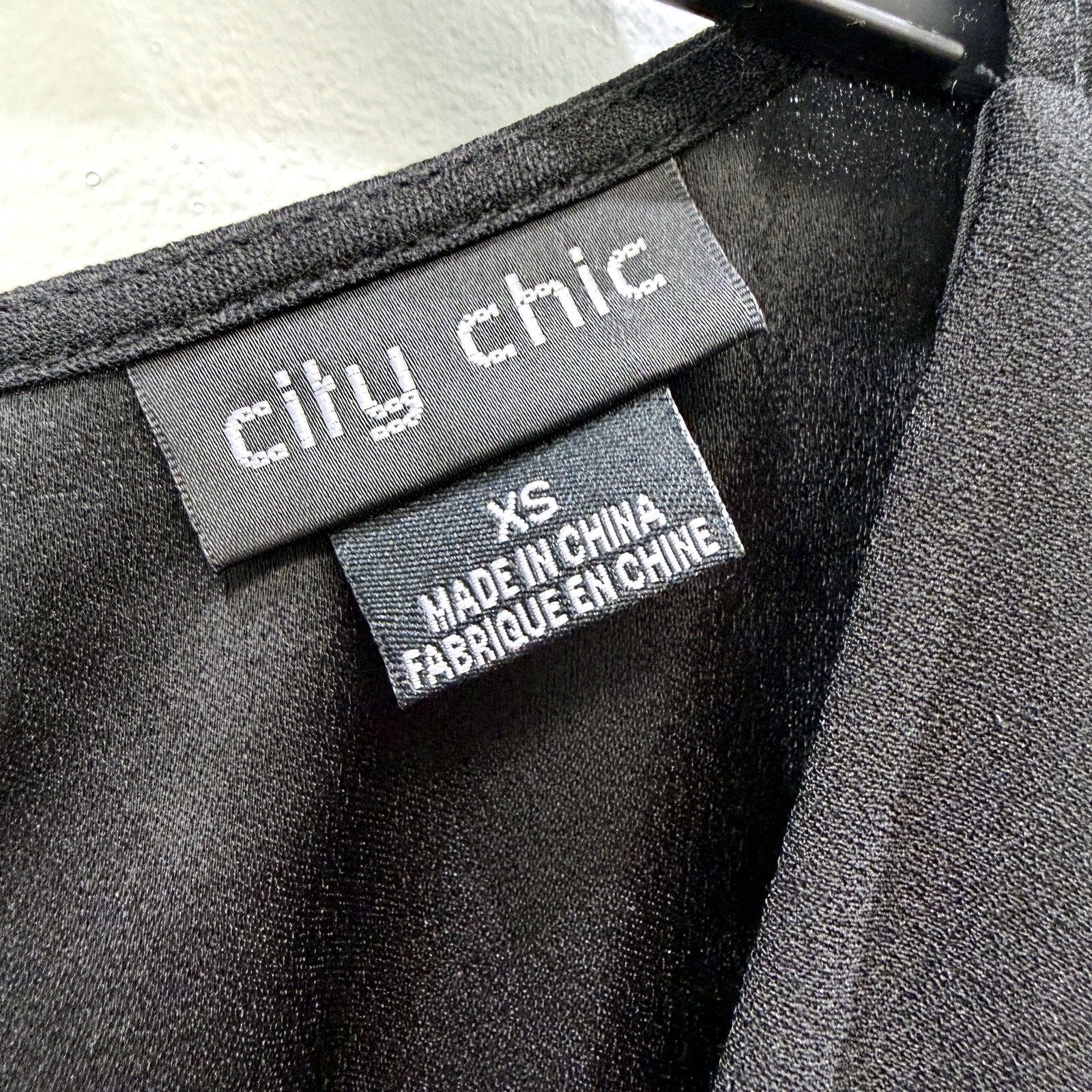 City Chic Womens Sleeveless Tie Waist Dress with Pockets Black Size XS - Image 4