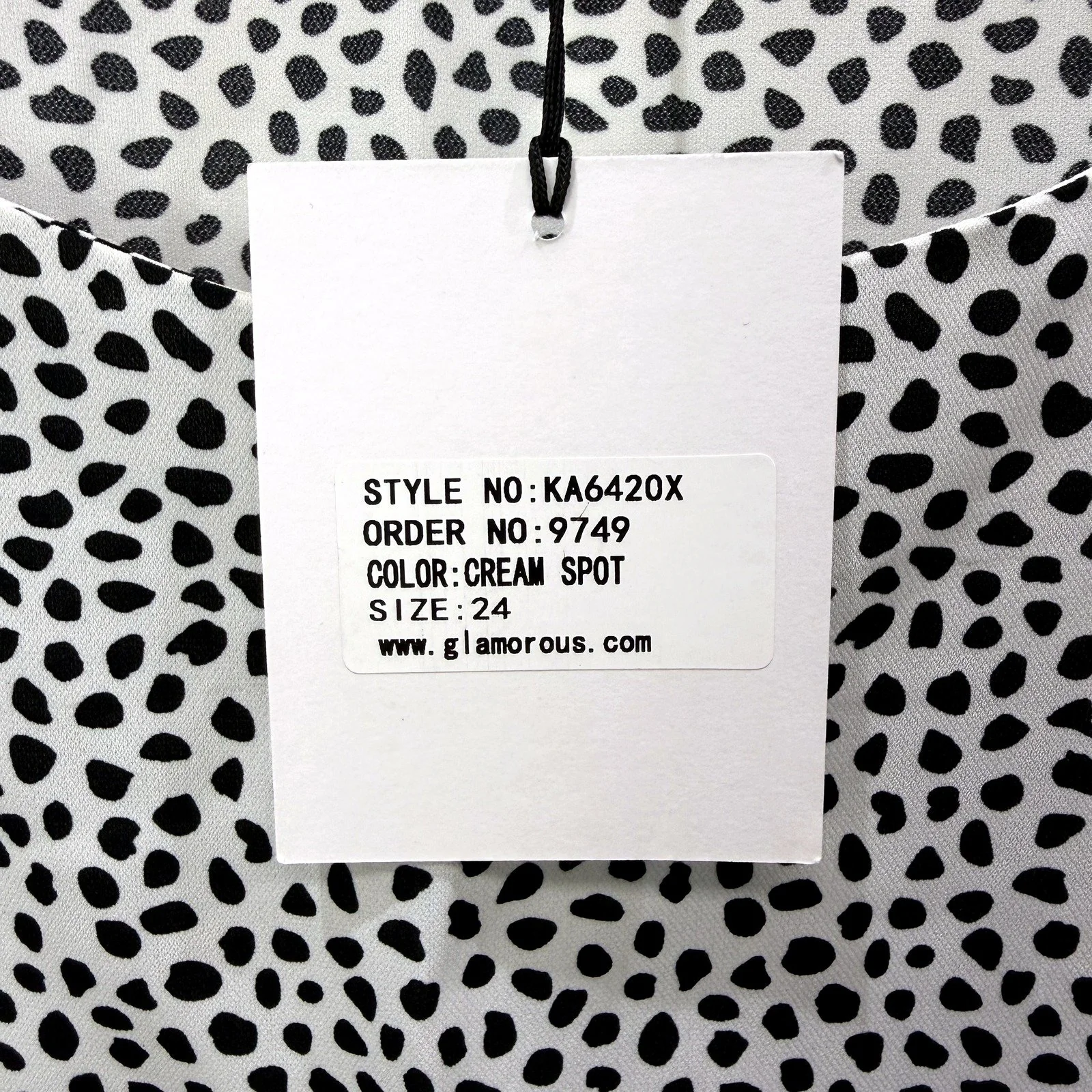 Glamorous Womens Polka Dot Midi Dress Casual Feminine Cream Spot Size 24 NEW - Image 5