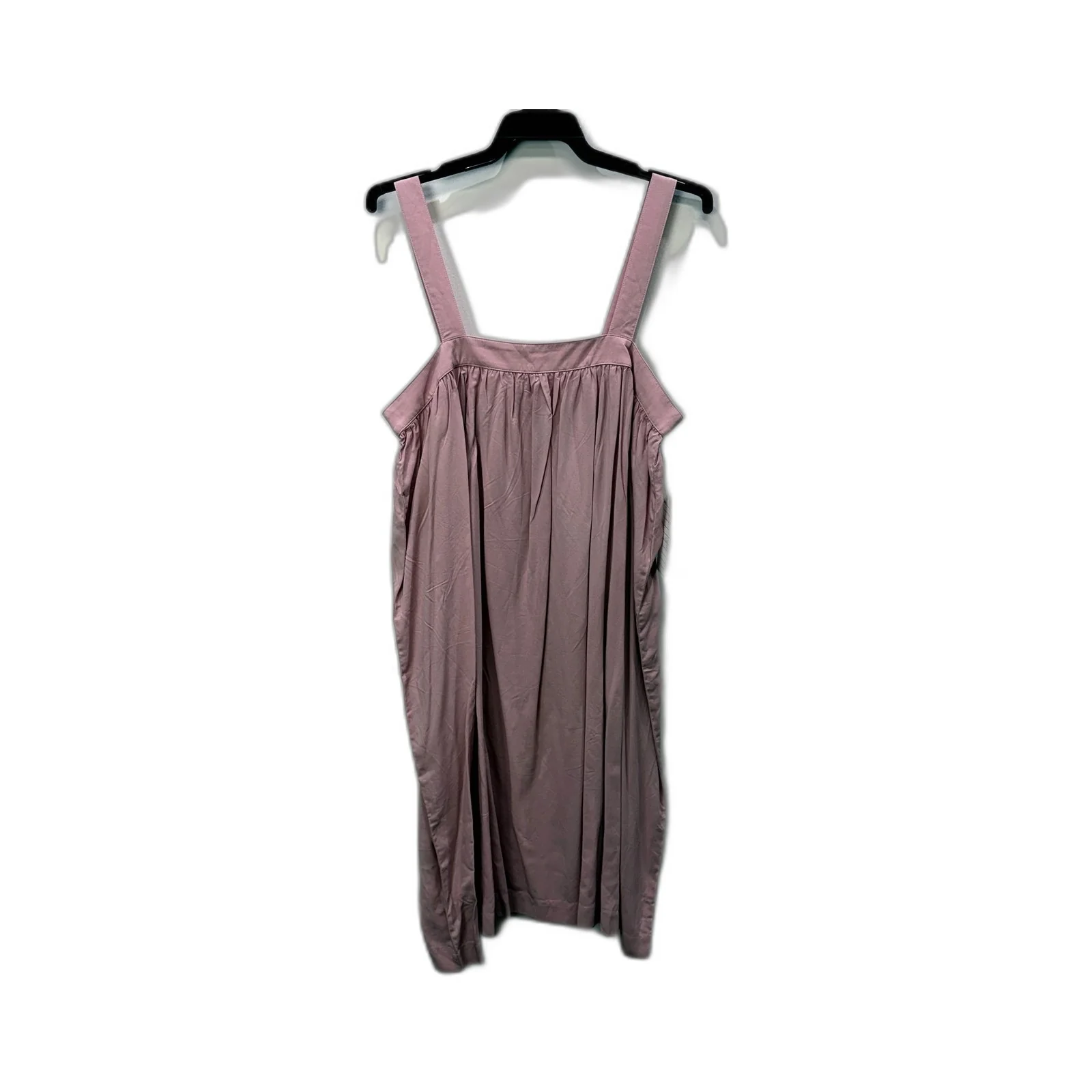 Ella Womens Viscose Dress Adjustable Straps Gathered Waist Pink Size S NEW