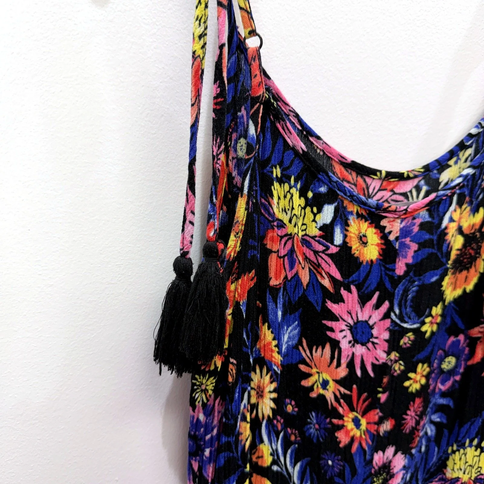 Dannii Minogue Womens Floral Print Maxi Dress Boho Summer Petite Size 8 - Image 3
