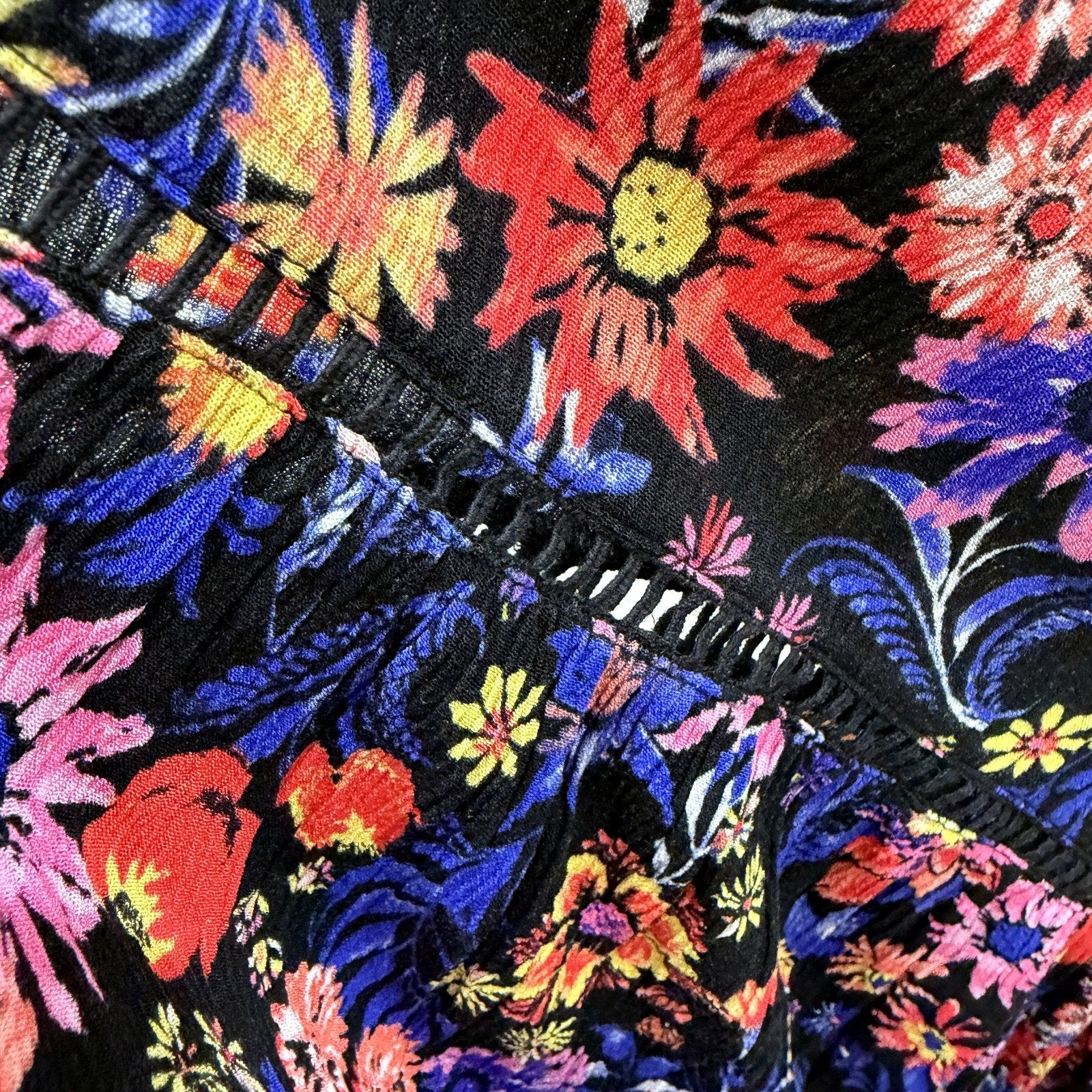 Dannii Minogue Womens Floral Print Maxi Dress Boho Summer Petite Size 8 - Image 6
