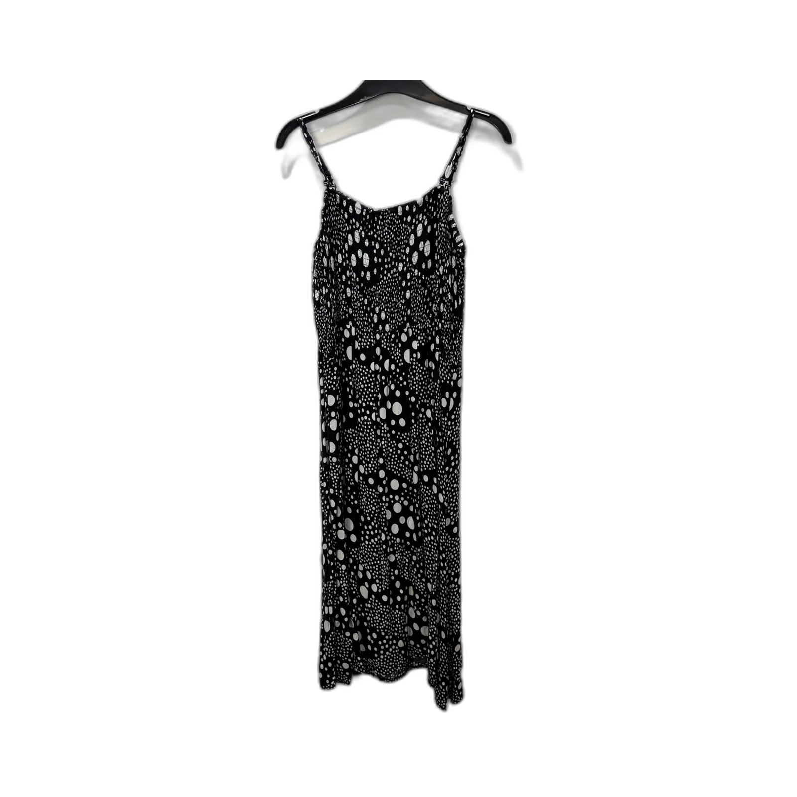 Ed it ed Womens It Plus Size 18 Sleeveless Polka Dot Dress in Black and White