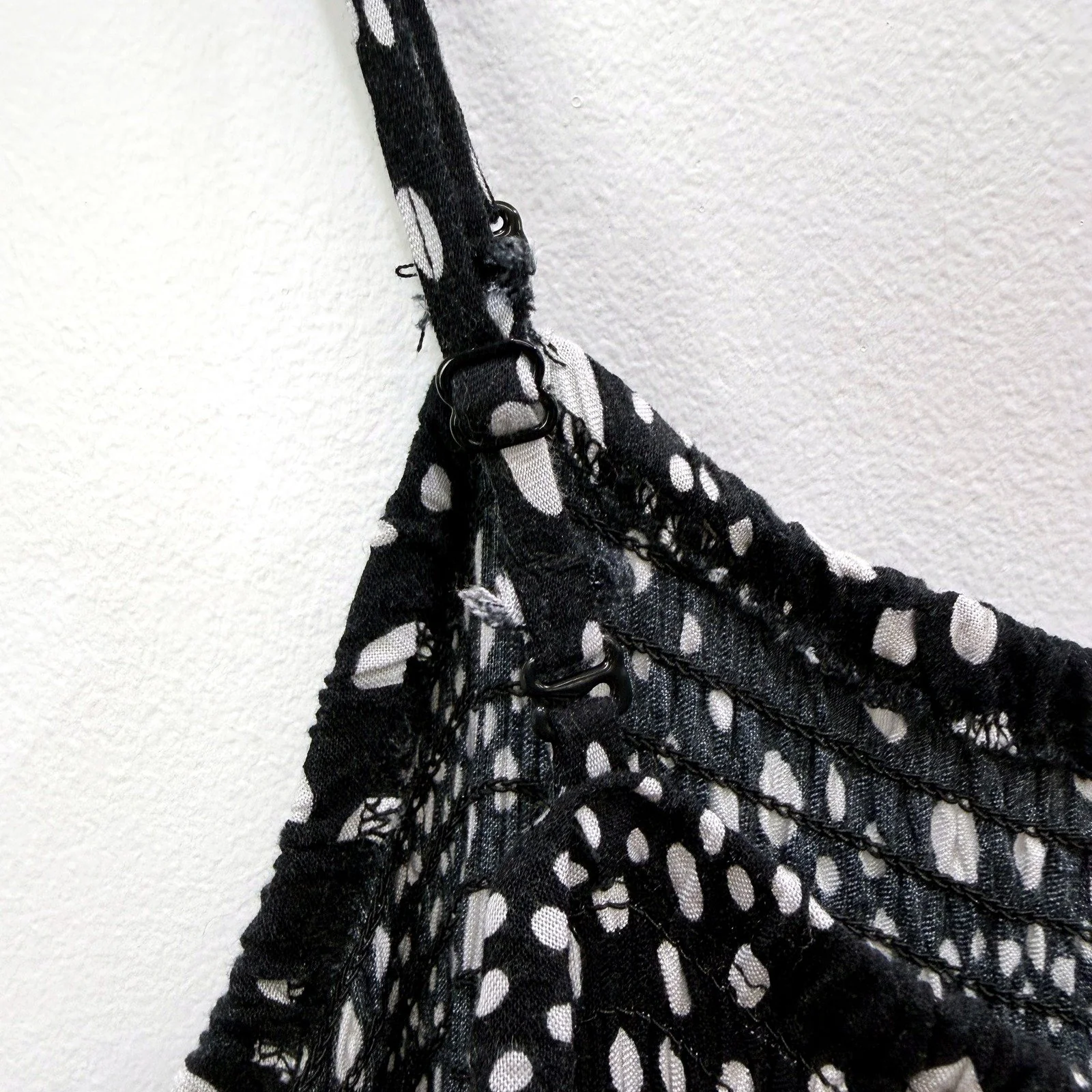 Ed it ed Womens It Plus Size 18 Sleeveless Polka Dot Dress in Black and White - Image 3