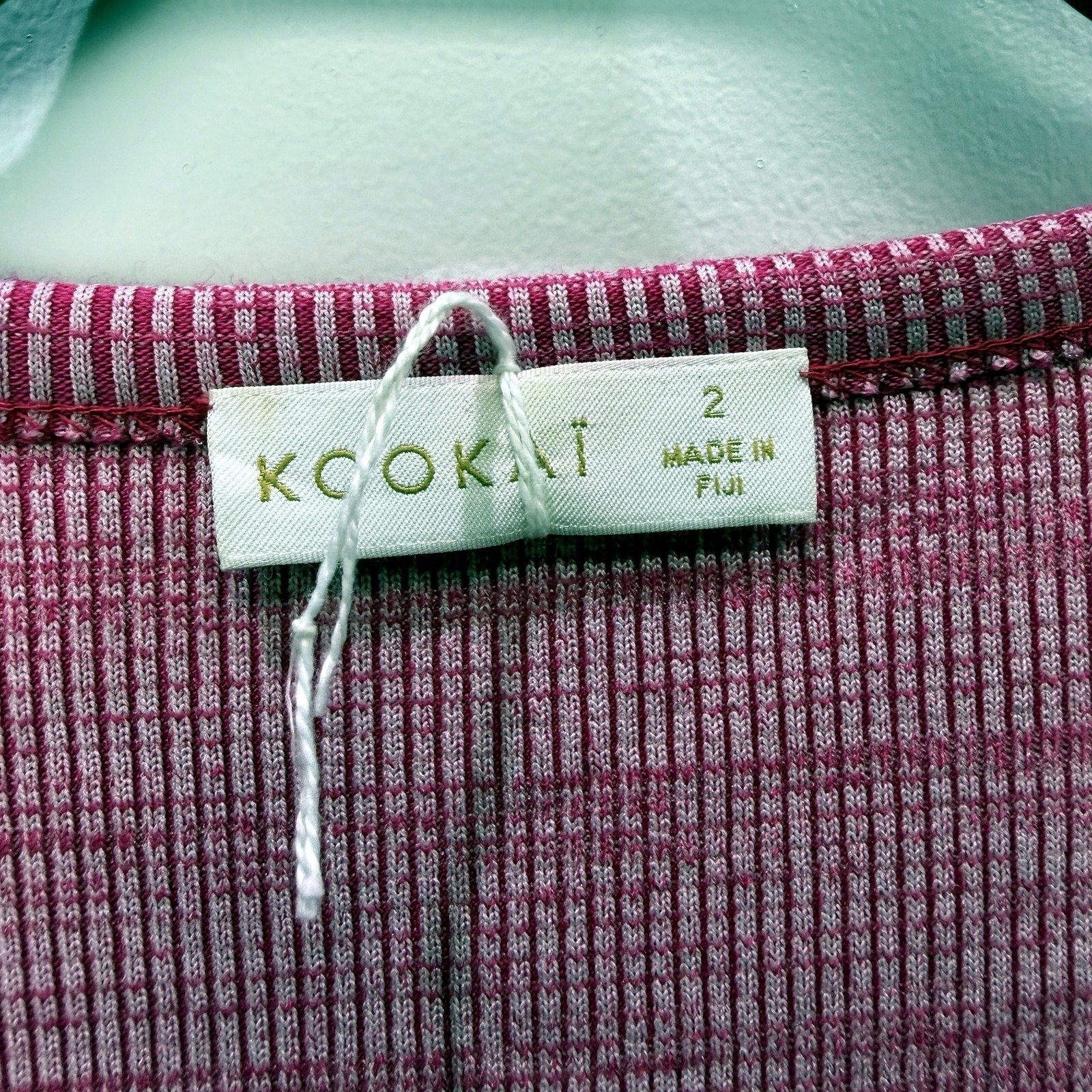 Kookai Womens Ribbed Knit Sleeveless Dress Cutout Detail Pink Size 2 NEW - Image 2