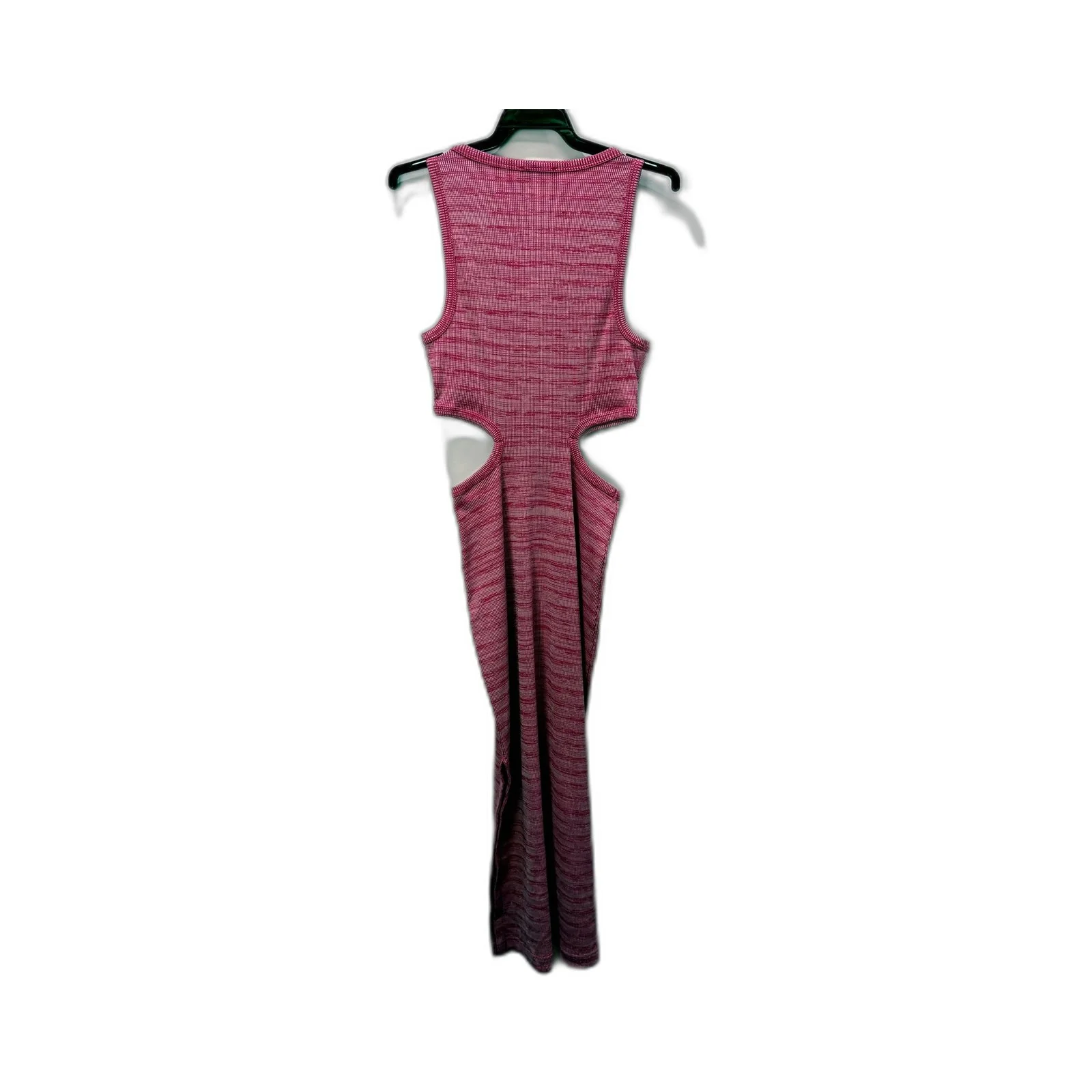 Kookai Womens Ribbed Knit Sleeveless Dress Cutout Detail Pink Size 2 NEW - Image 3