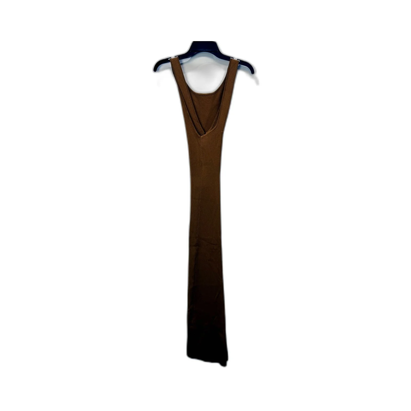 Sir. Womens Ribbed Knit Sleeveless Two-Colour Camel Dress by Size 1 NEW - Image 2