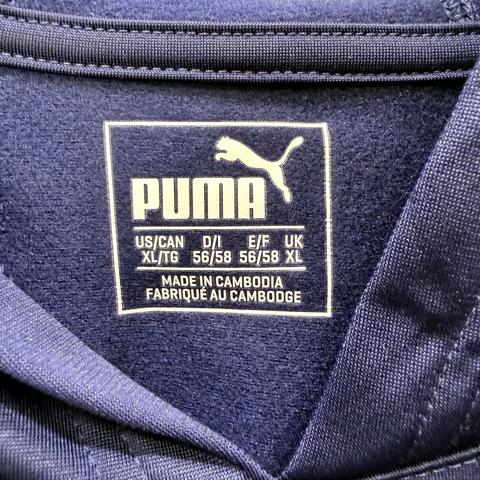 Puma Womens Navy Blue Hooded Pullover Sweatshirt with Thumbholes - XL NEW - Image 4