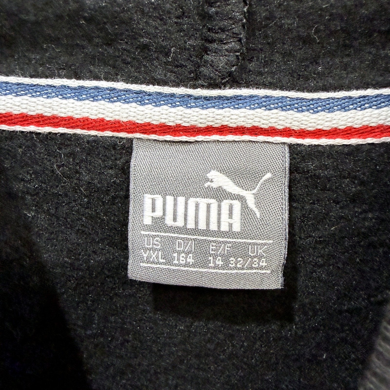 Puma Kids Hooded Pullover Sweatshirt in Black Cotton for Youth XL/14 - Image 3
