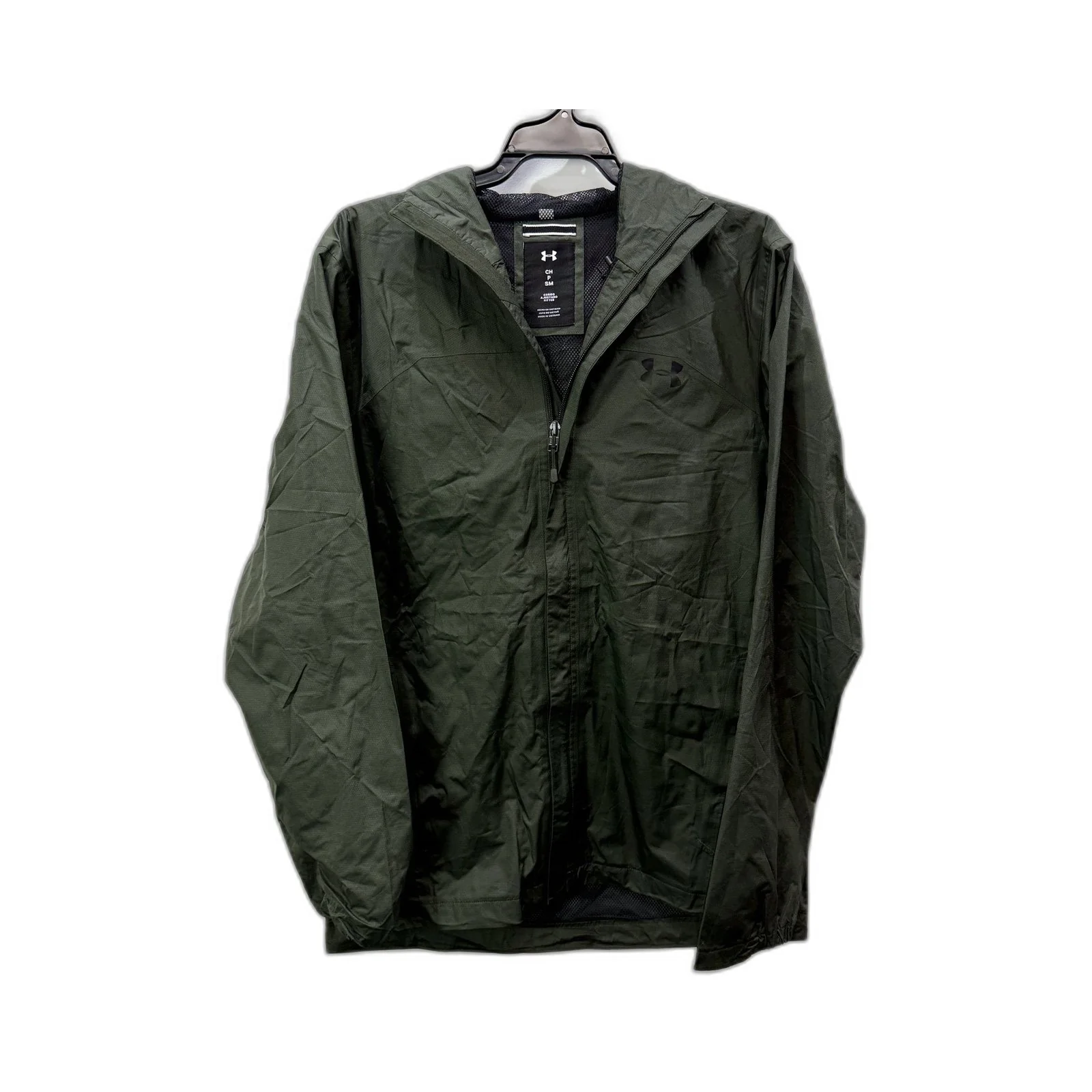 Under Armour Mens Lightweight Hooded Jacket in Olive Green, Size S