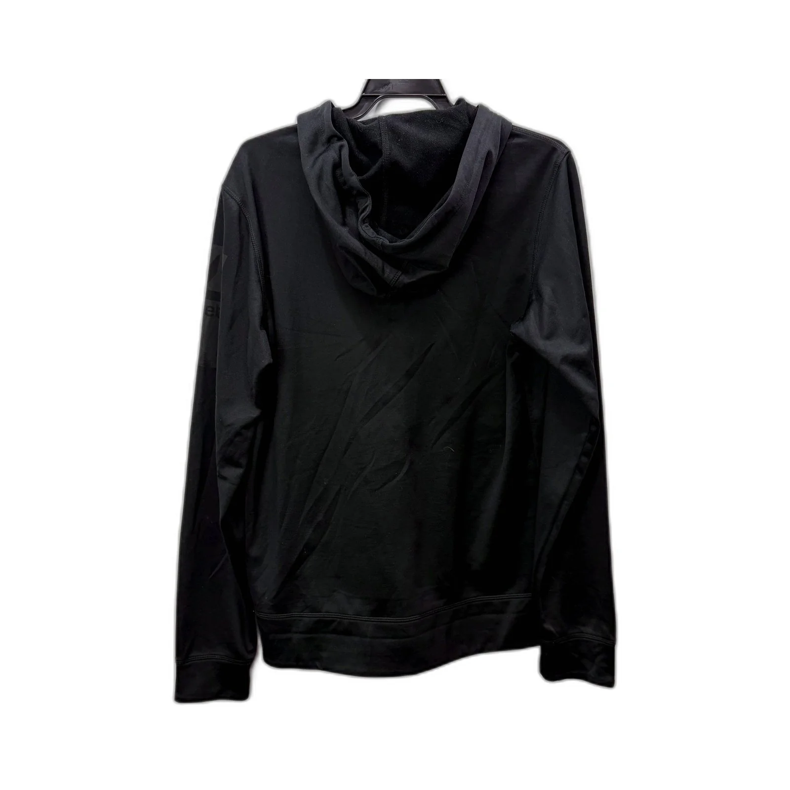 Reebok Womens Thermowarm Hoodie Black Polyester Lightweight Pullover Size M - Image 2