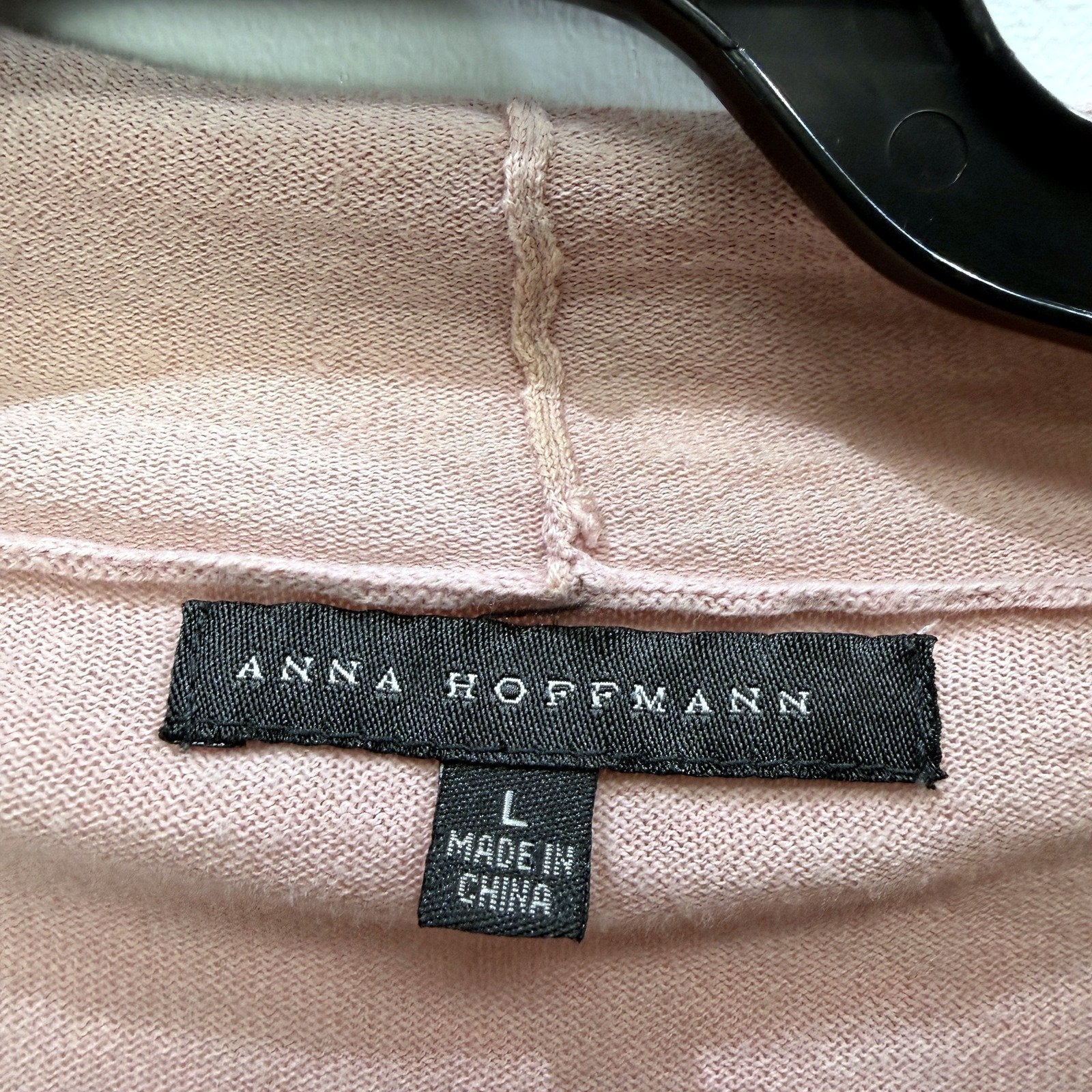 Anna Hoffmann Womens Dusty Rose Open Front Cardigan Sweater Size L - Image 3