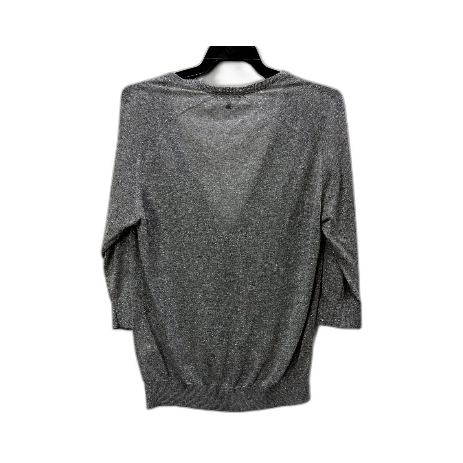 Massimo Dutti Womens Button Front Gray Pullover Sweater Size S - Image 2